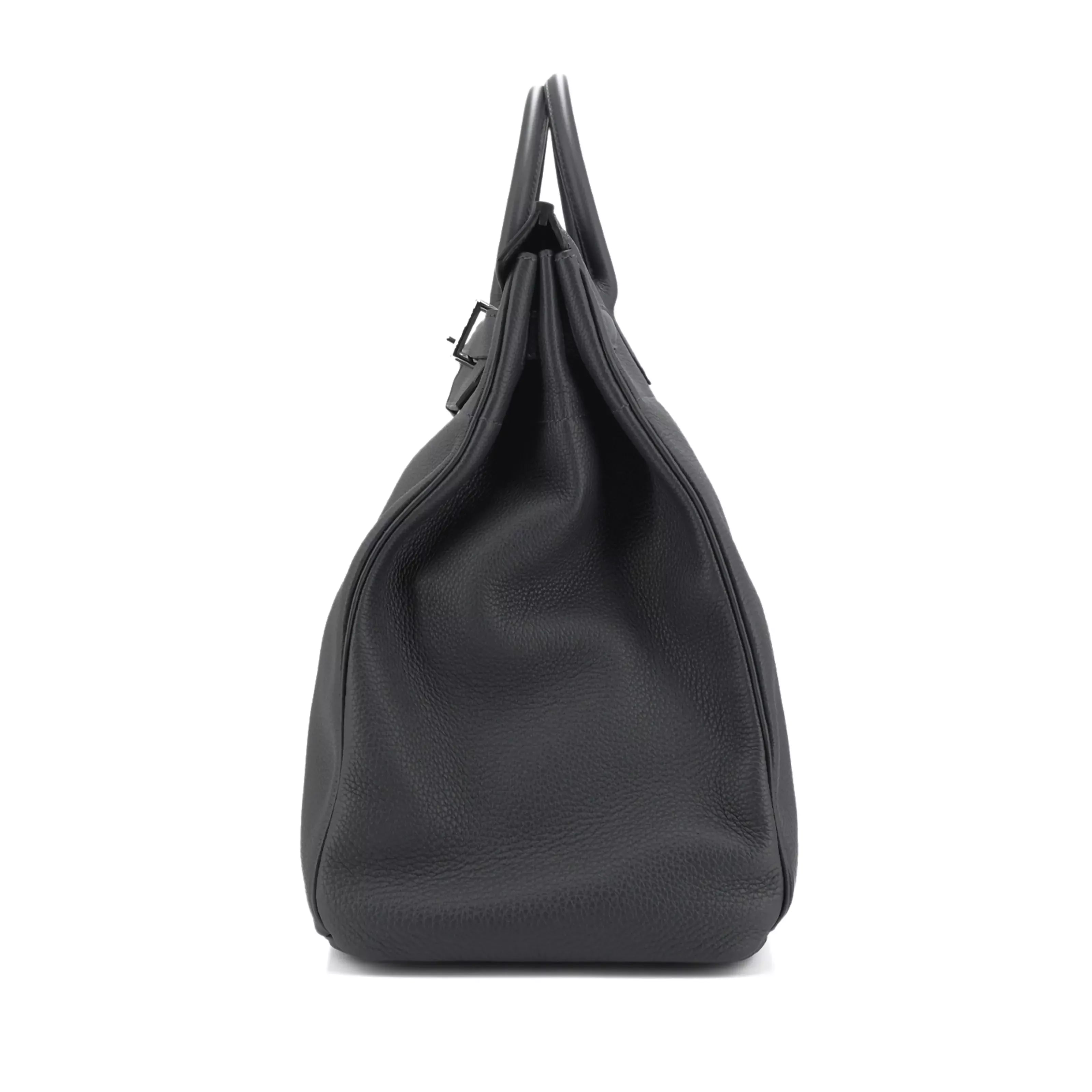 Hermès Haut à Courroies 40 HAC Travel Bag in Ardoise Togo Leather with Palladium Hardware 6