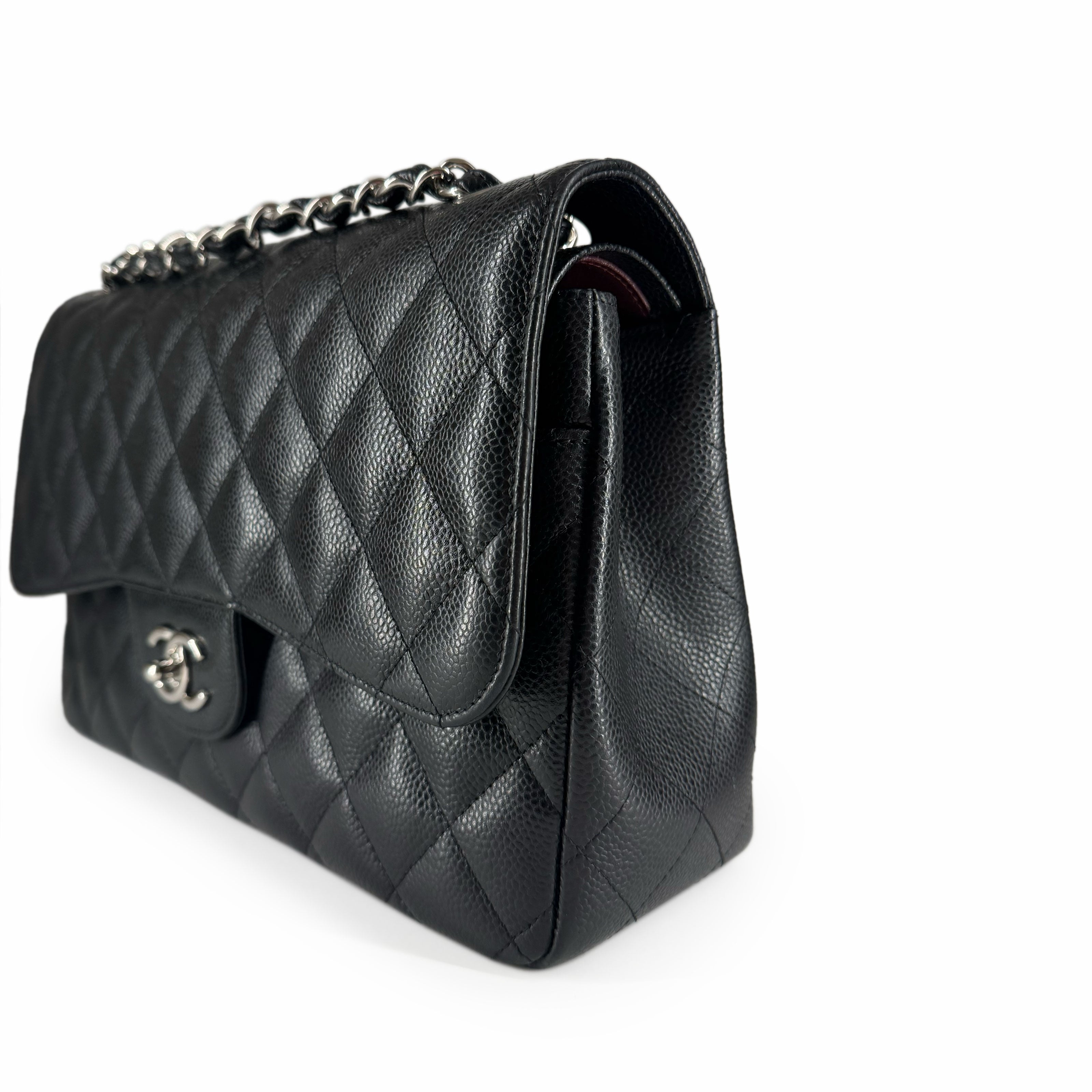 Chanel Timeless Jumbo Black Caviar SHW