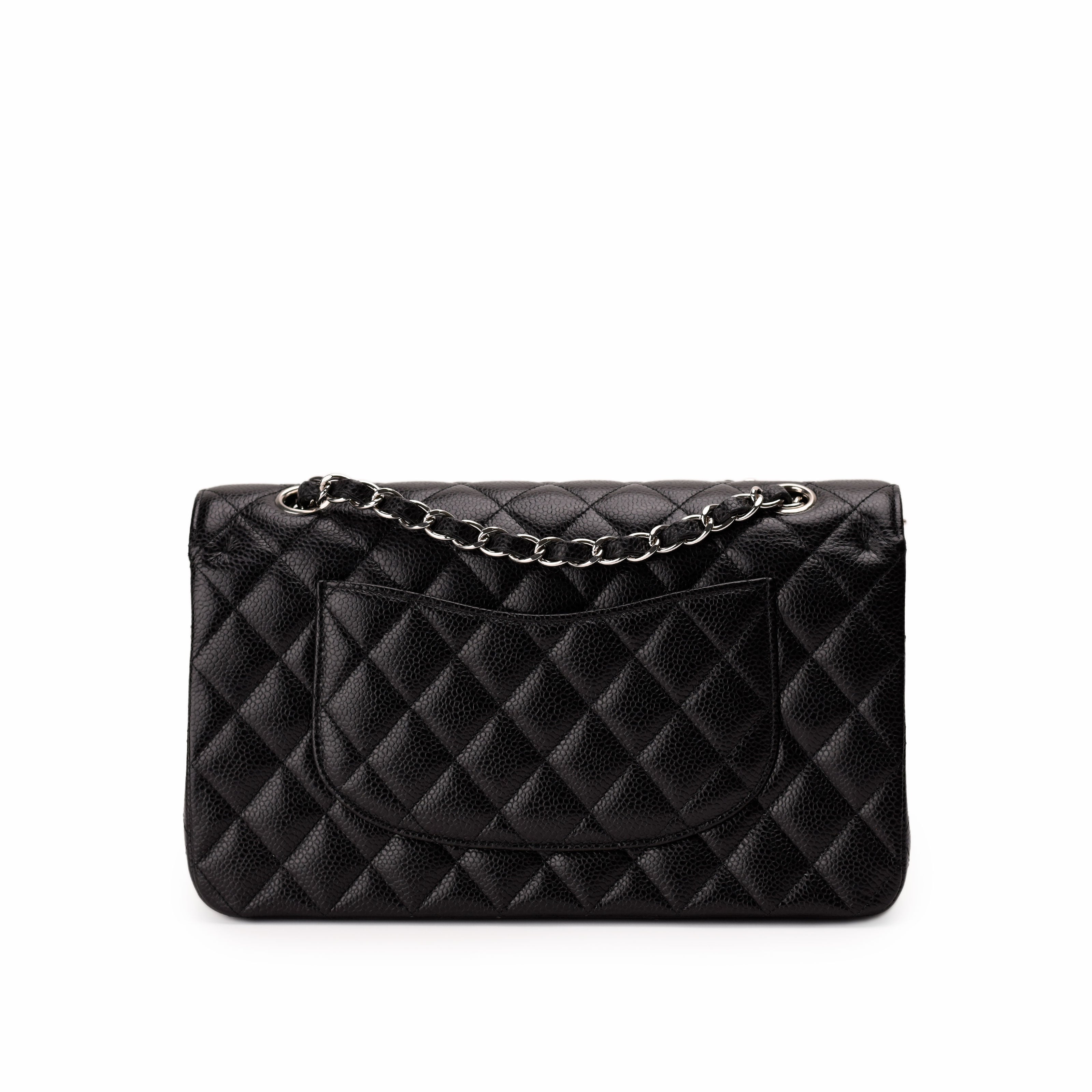 Chanel Timeless Medium Black Caviar SHW