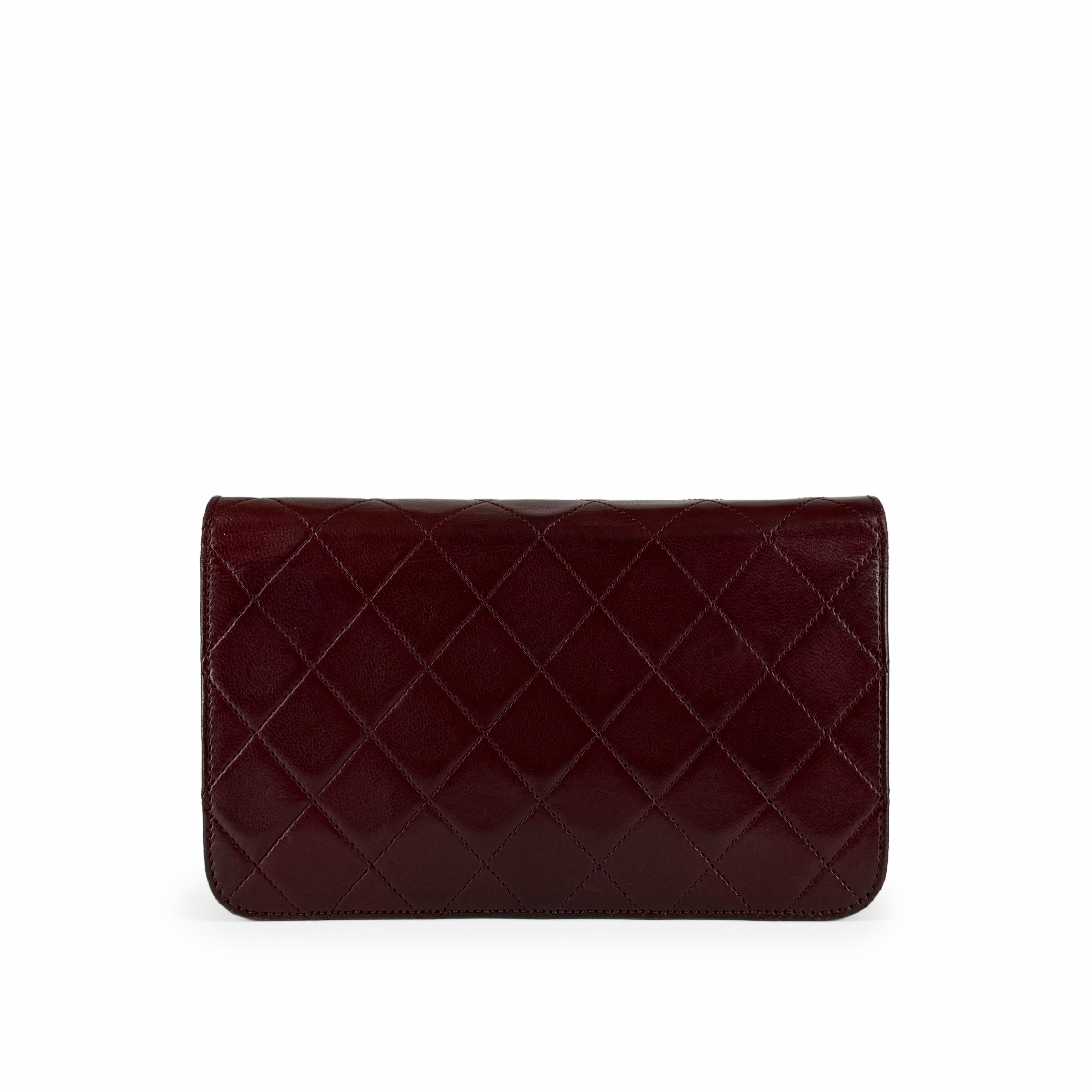 Chanel WOC Vintage Lambskin Burgundy GHW