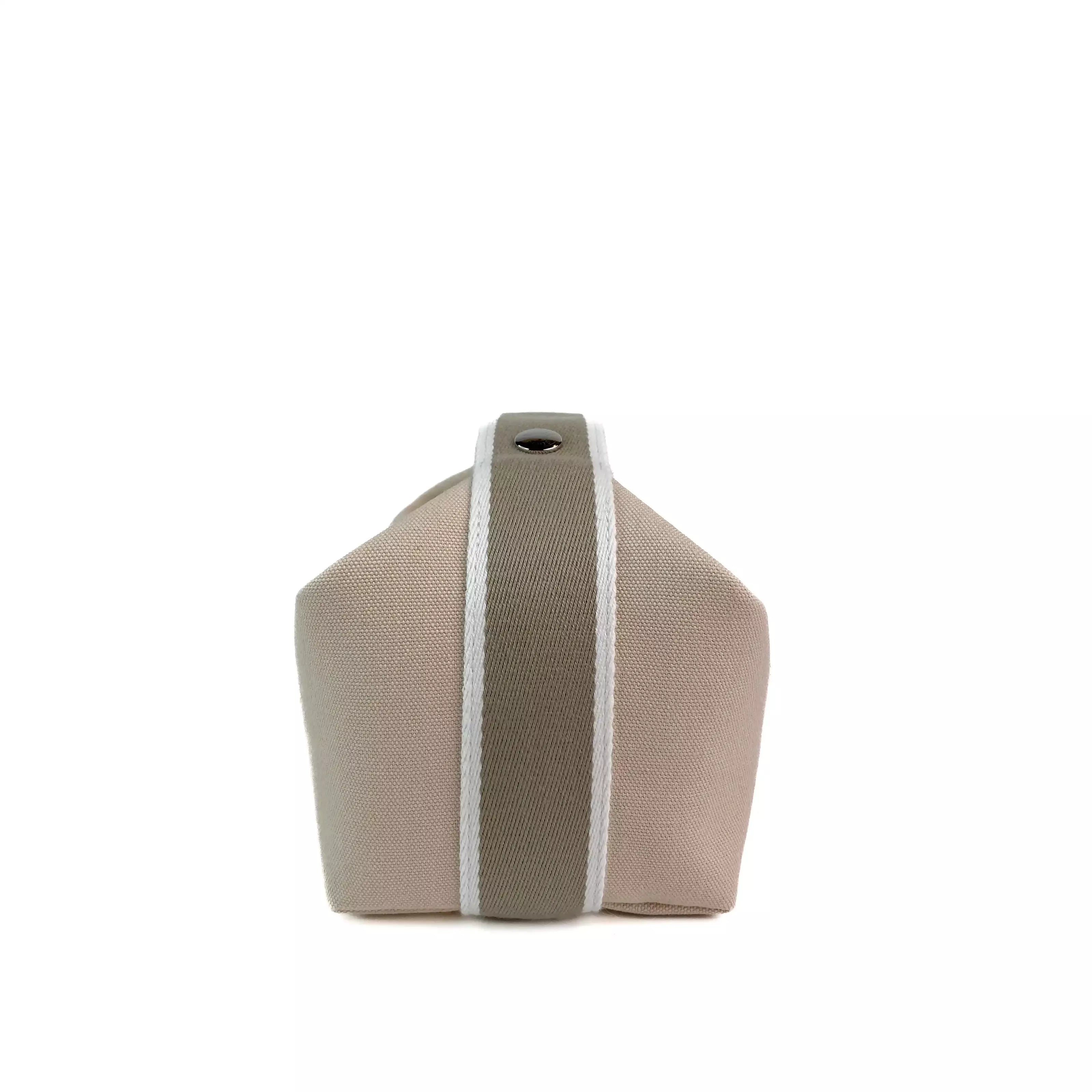 Hermes Bride-a-Brac Handbag PM Size in Beige Canvas 3