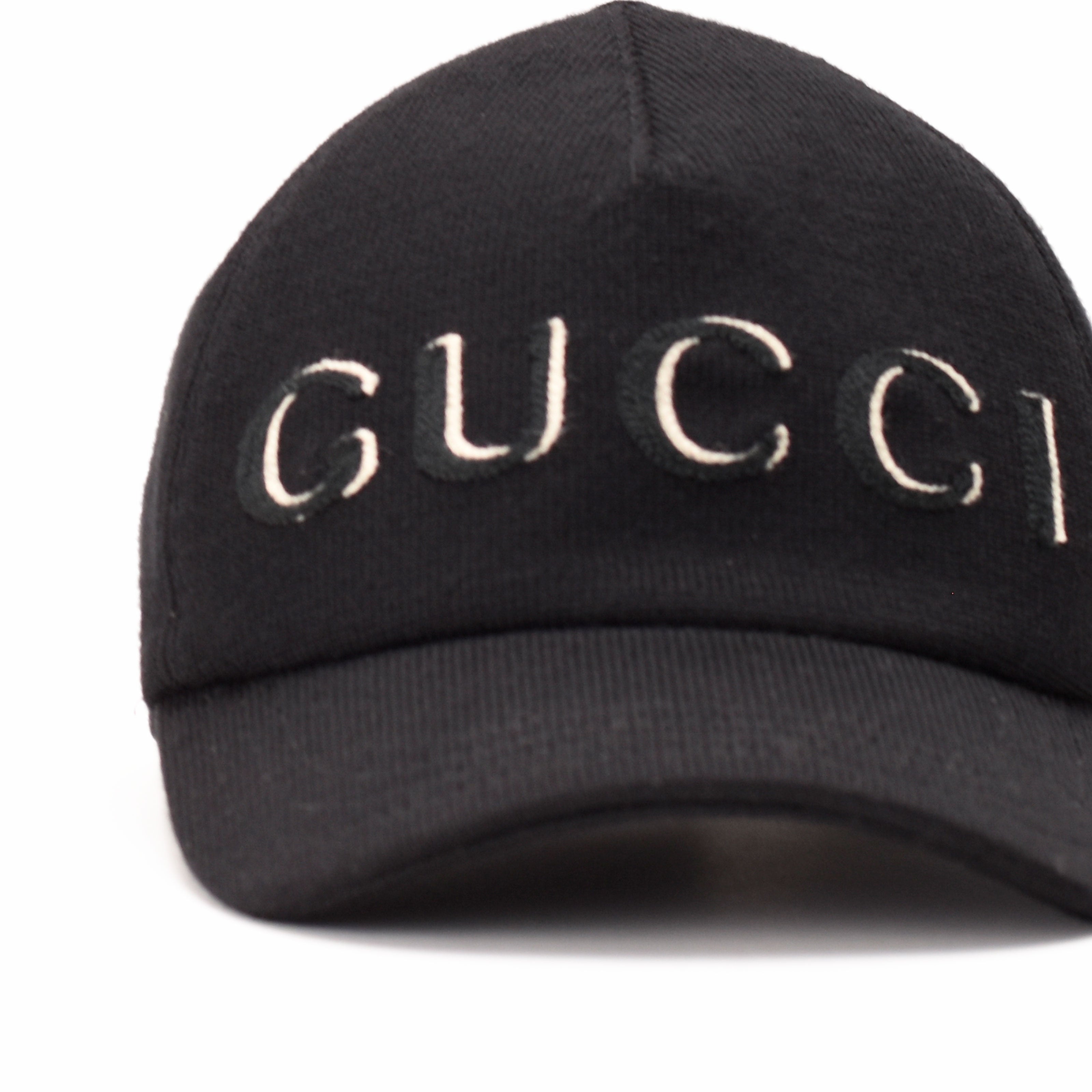 Gucci Black Logo Baseball Hat