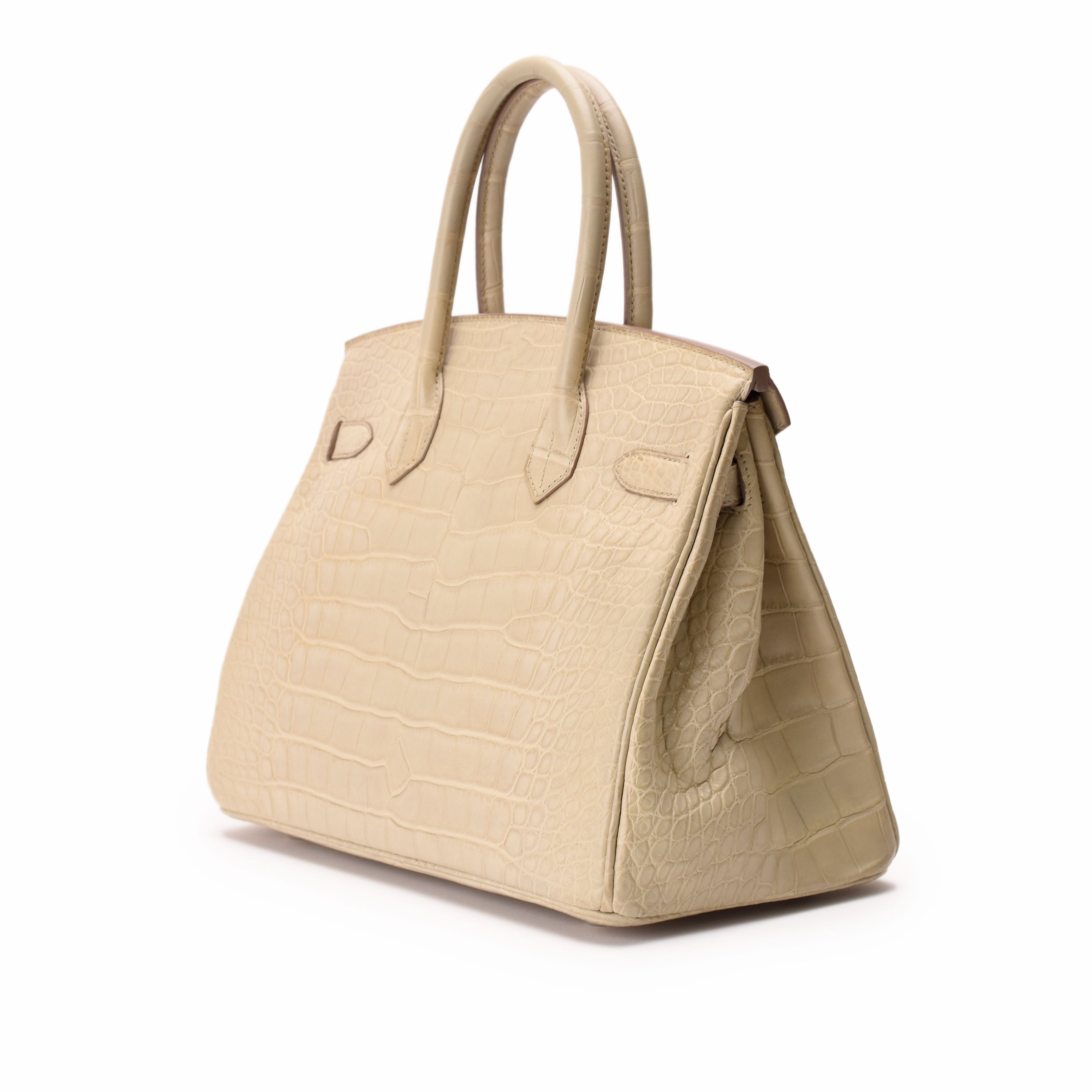 Hermès Birkin 30 Beton Matte Alligator GHW