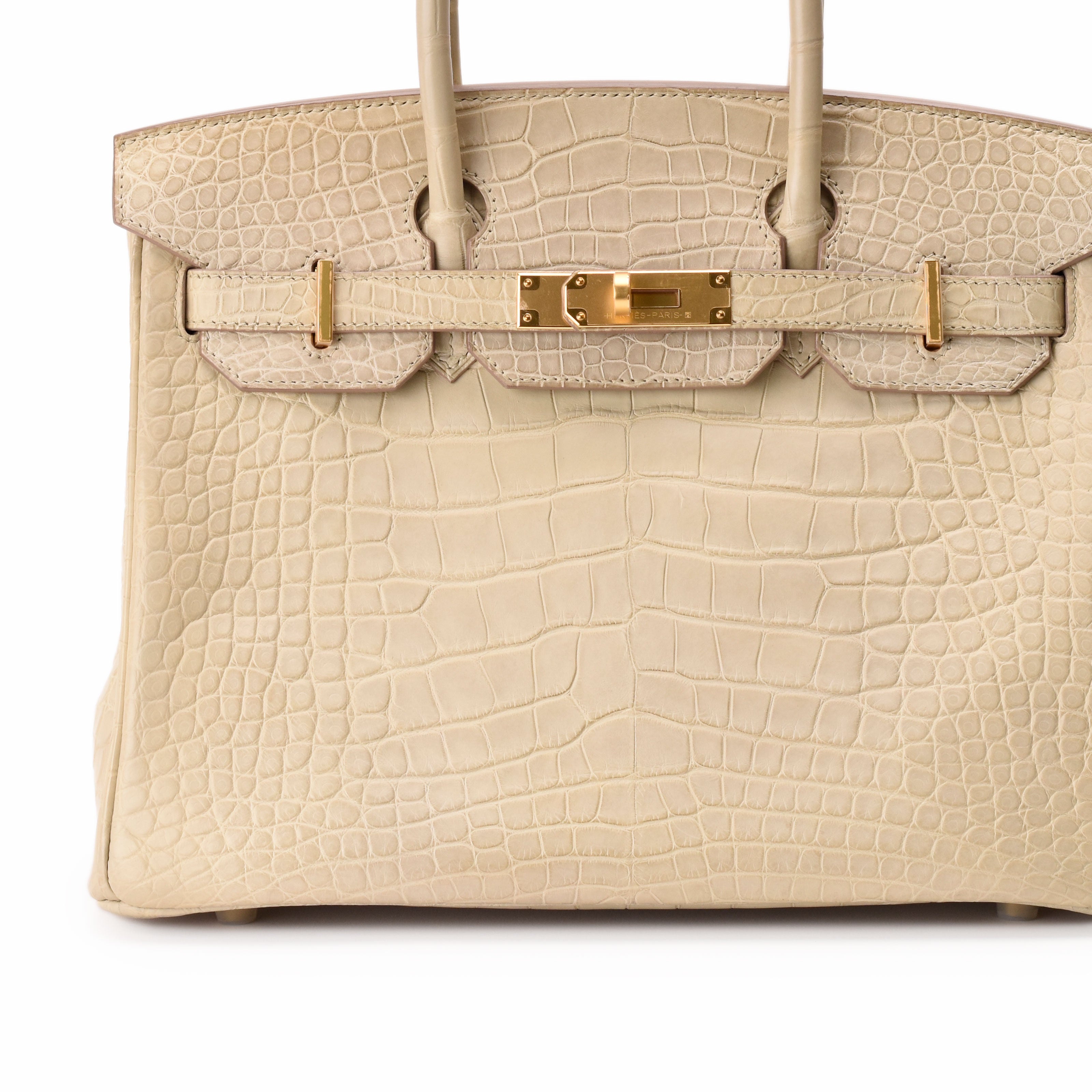 Hermès Birkin 30 Beton Matte Alligator GHW