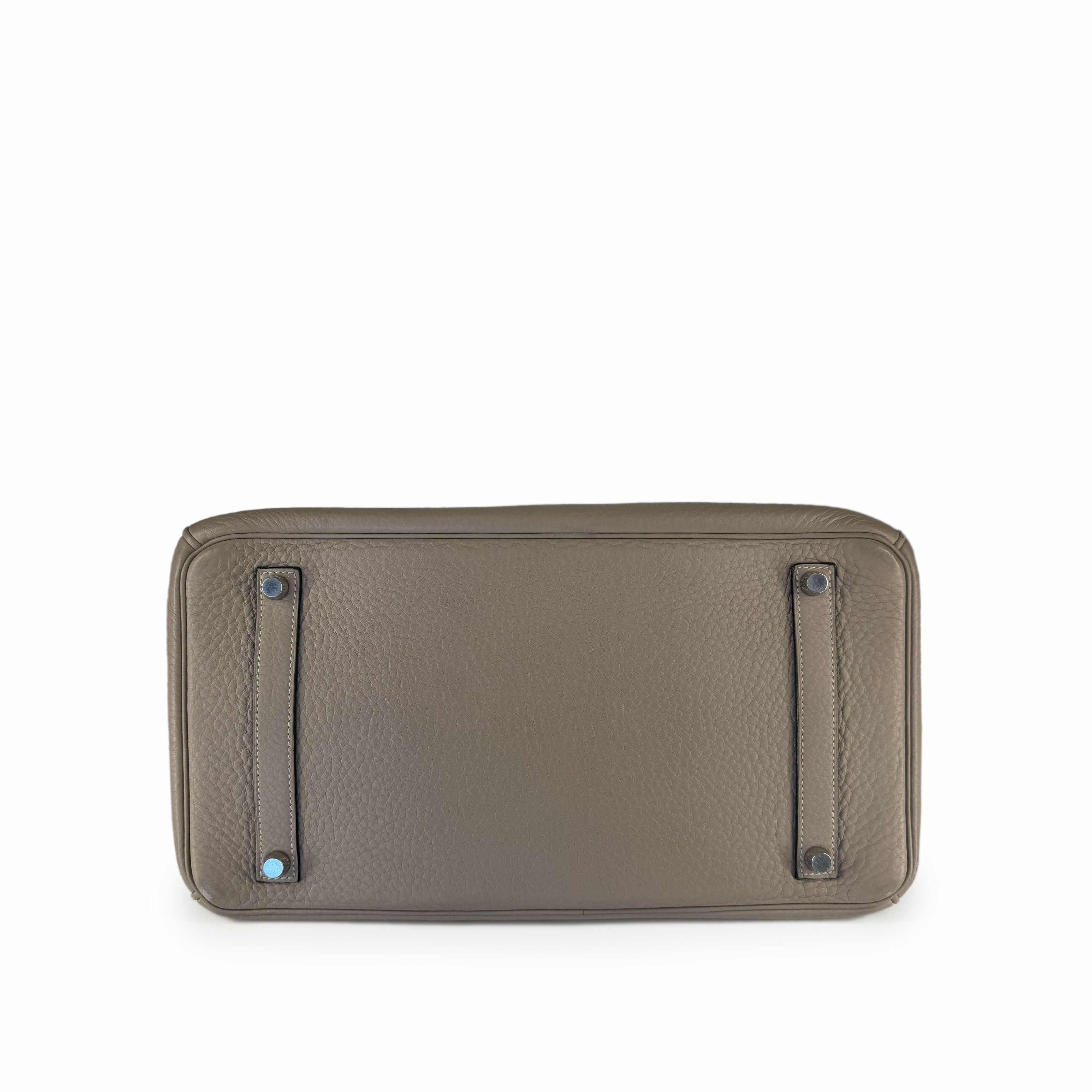 Hermès Birkin 35 Clemence Dove Grey PHW