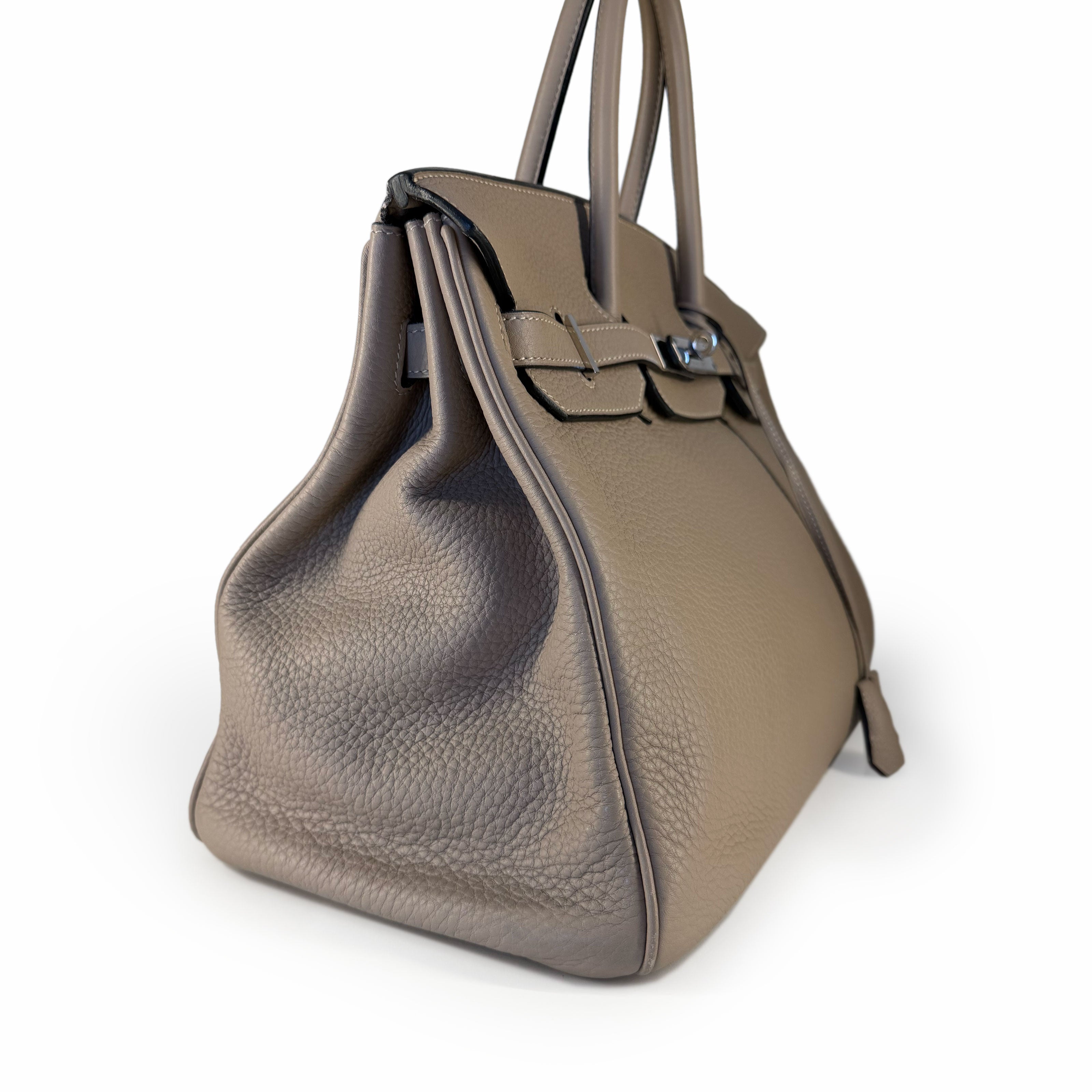 Hermès Birkin 35 Clemence Dove Grey PHW