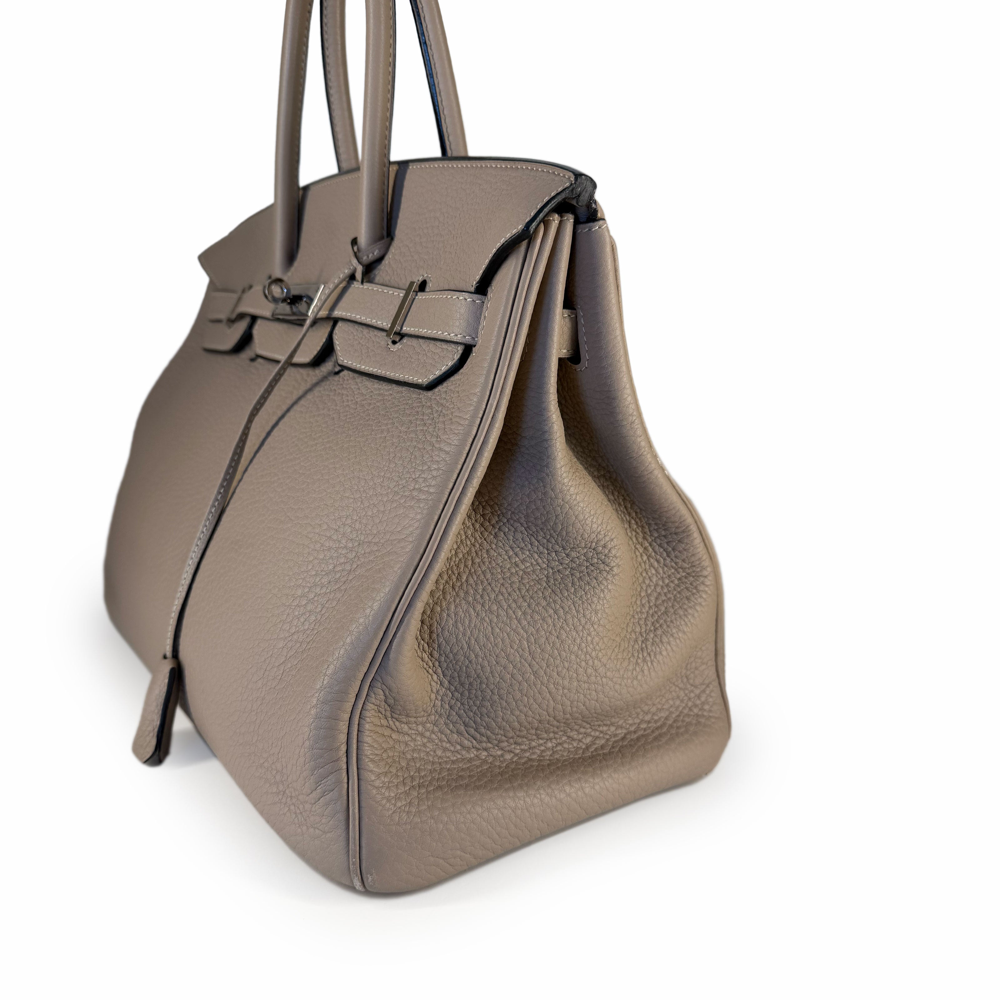 Hermès Birkin 35 Clemence Dove Grey PHW