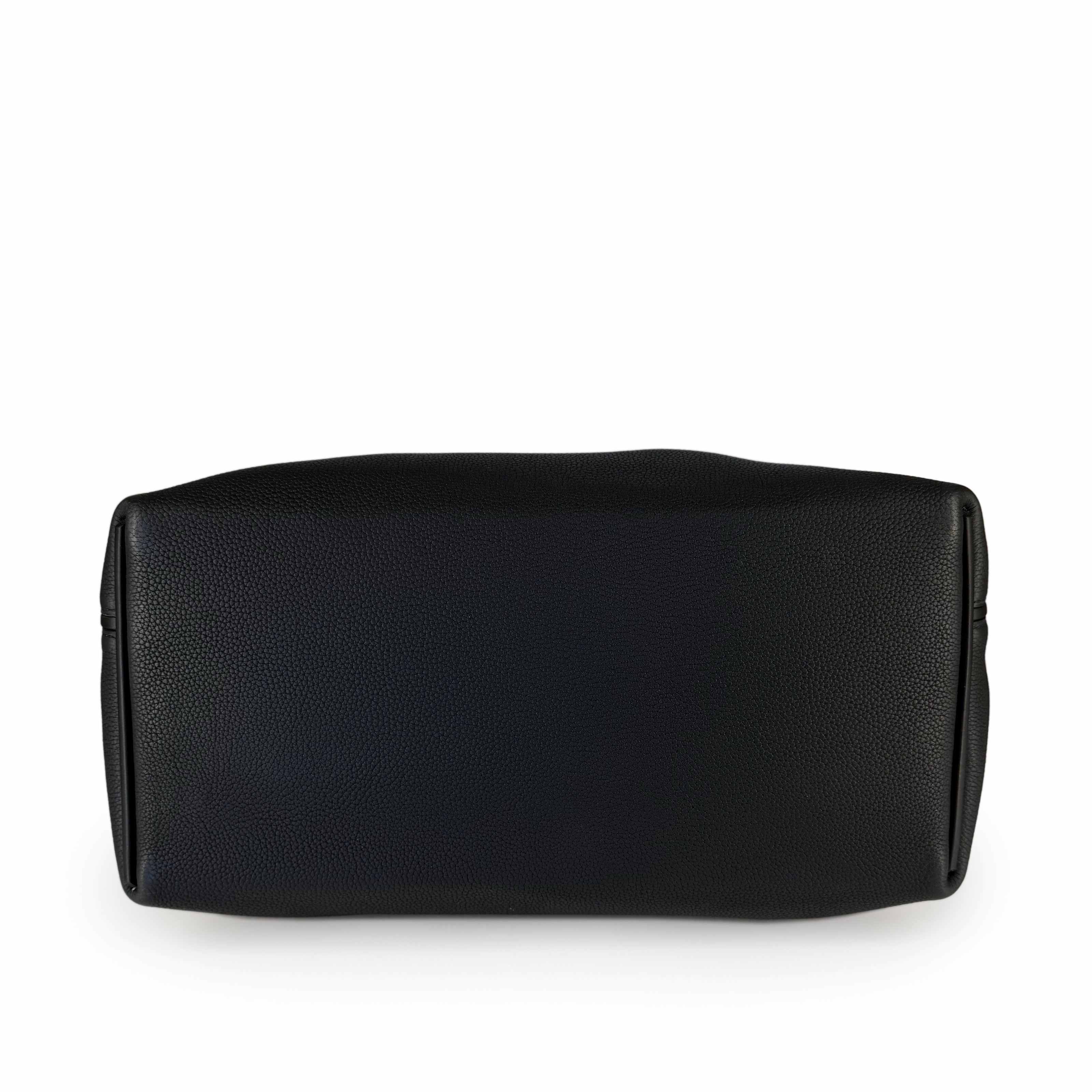 Hermès 24/24 35 Black Clemence PHW