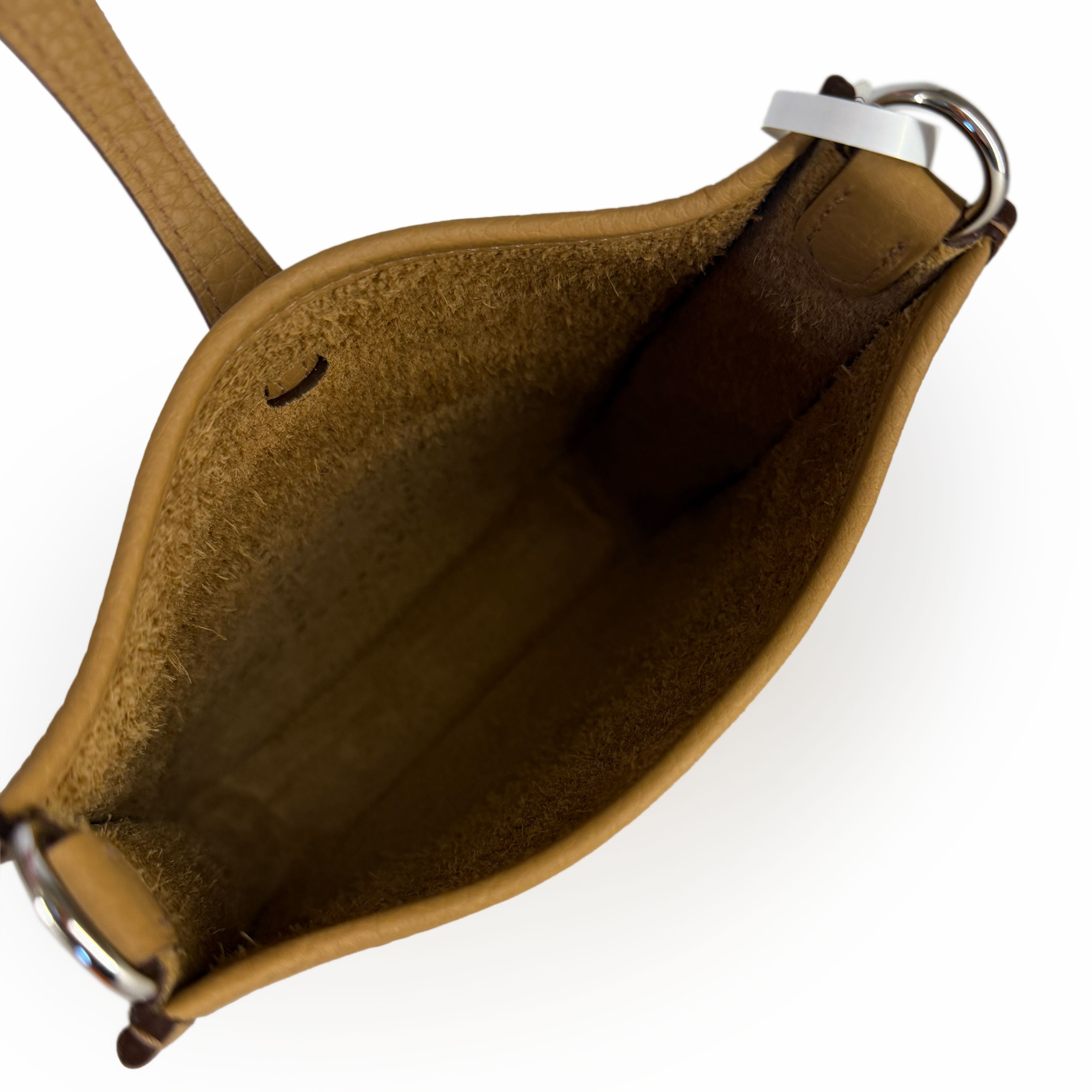 Hermès Mini Evelyne Biscuit Clemence PHW