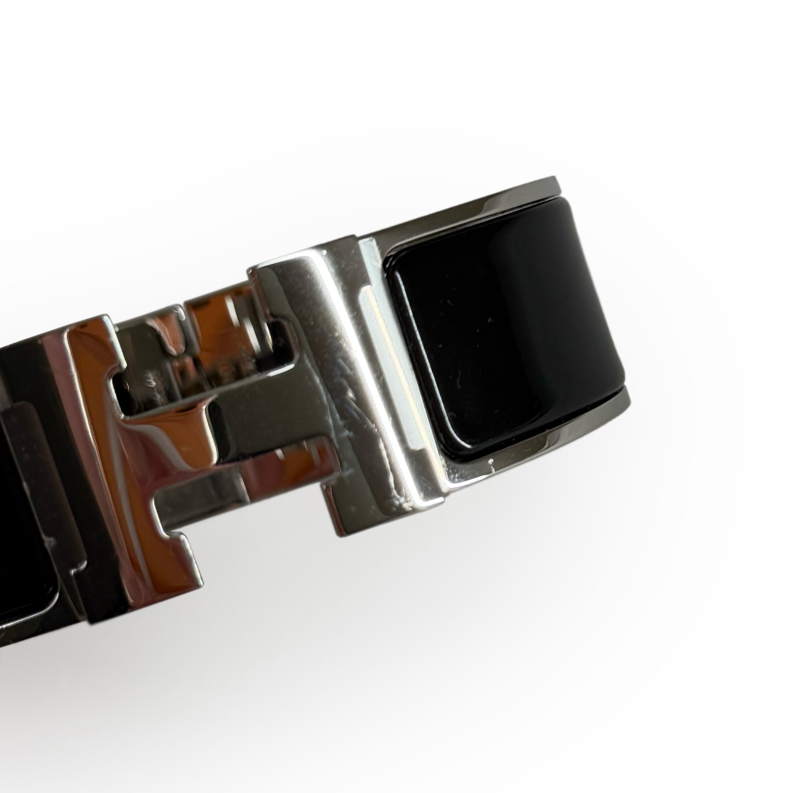 Hermès Clic Clac H Bracelet Black