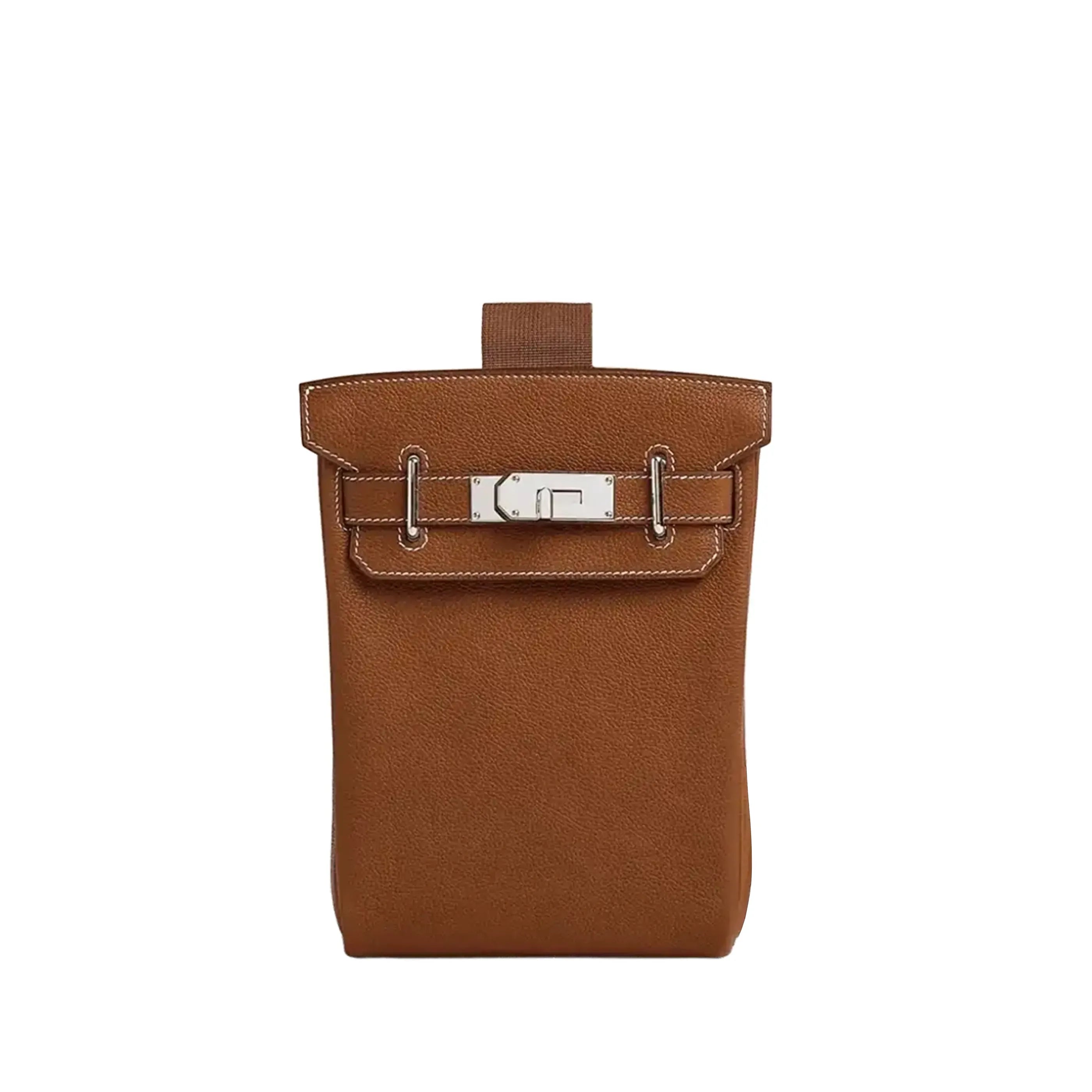 Hermès HAC à Dos GM in Gold Barenia Leather with Palladium Hardware