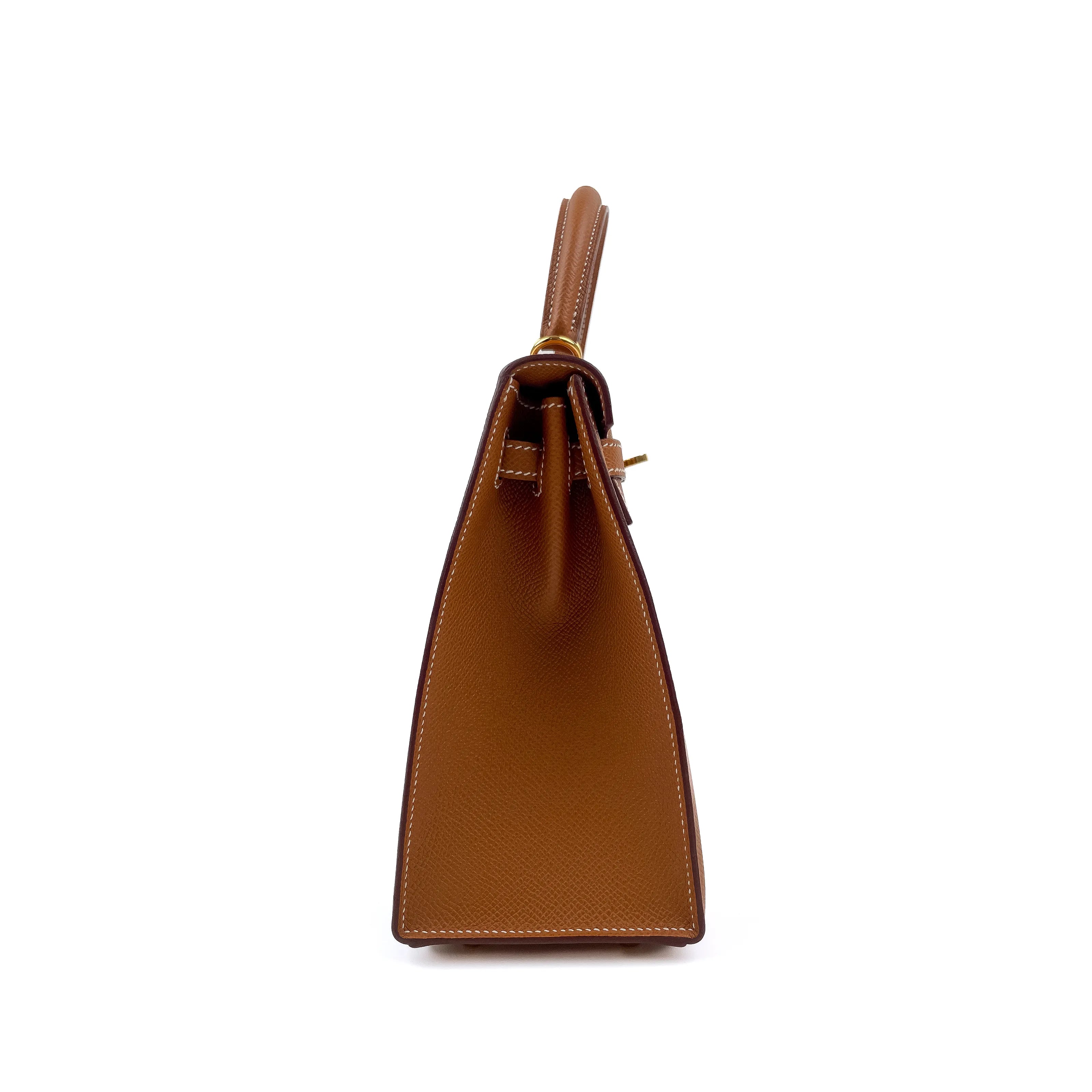 Hermès Kelly 25 Sellier Gold Epsom with Gold Hardware
