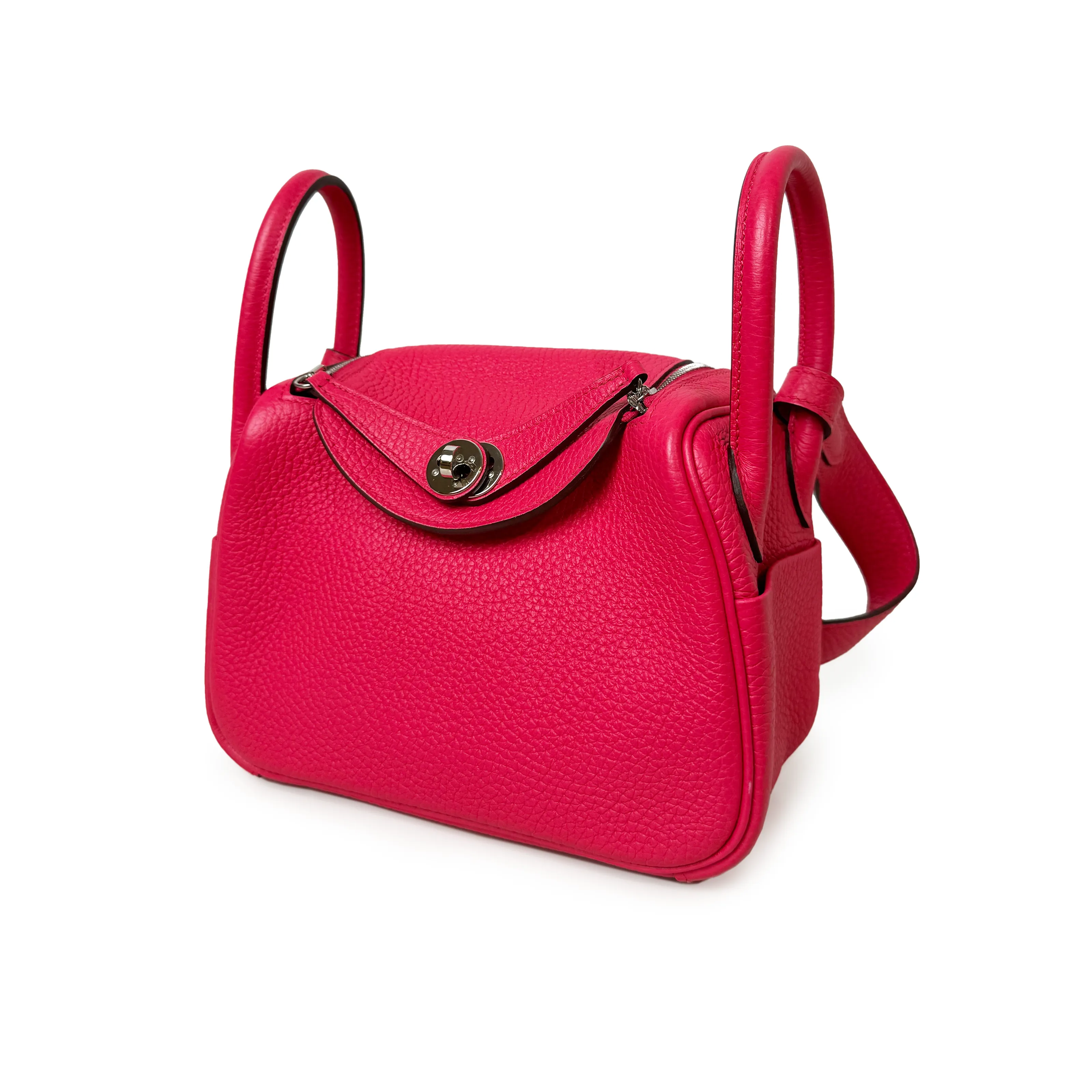 Hermès Mini Lindy Framboise PHW