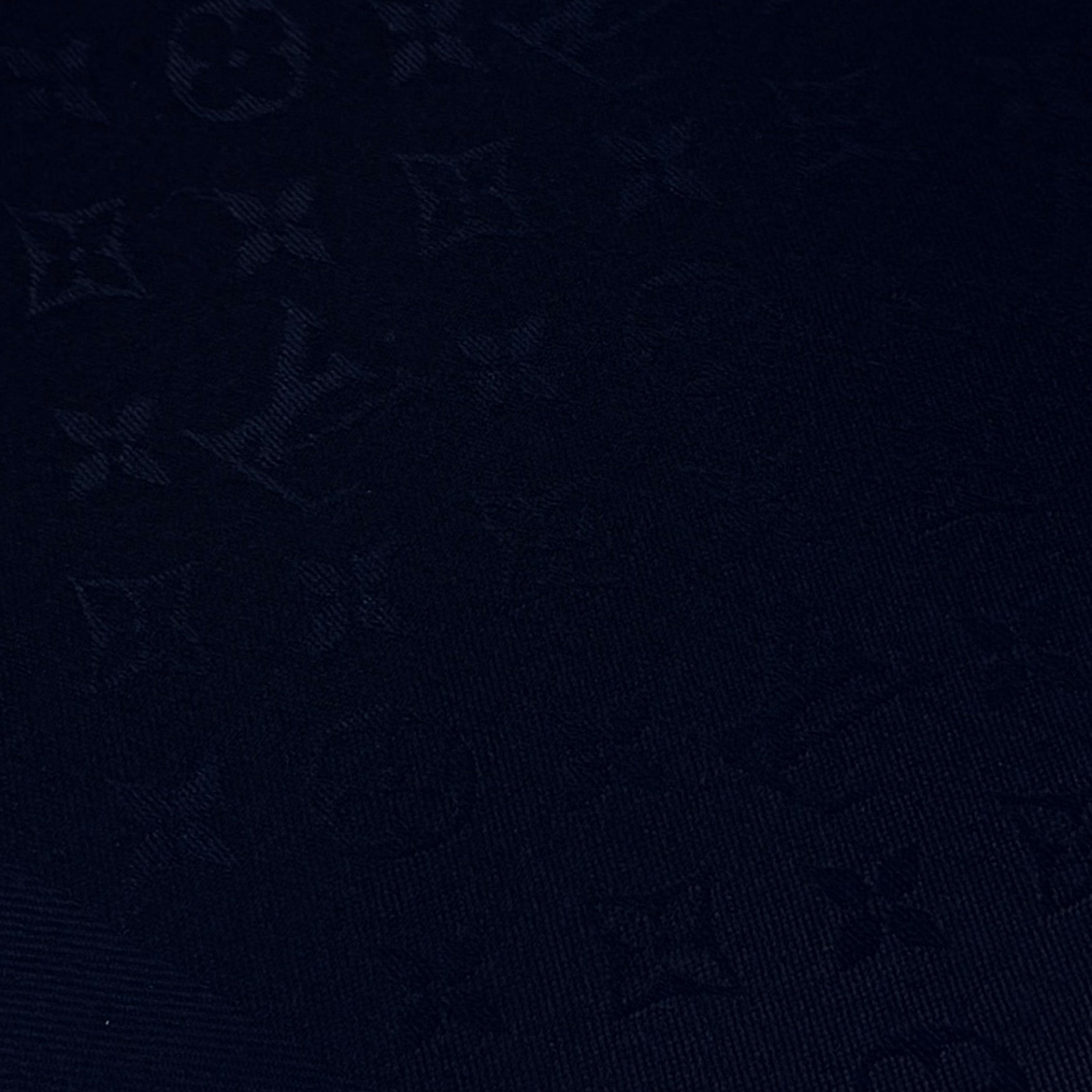 Louis Vuitton Monogram Shawl Navy Blue