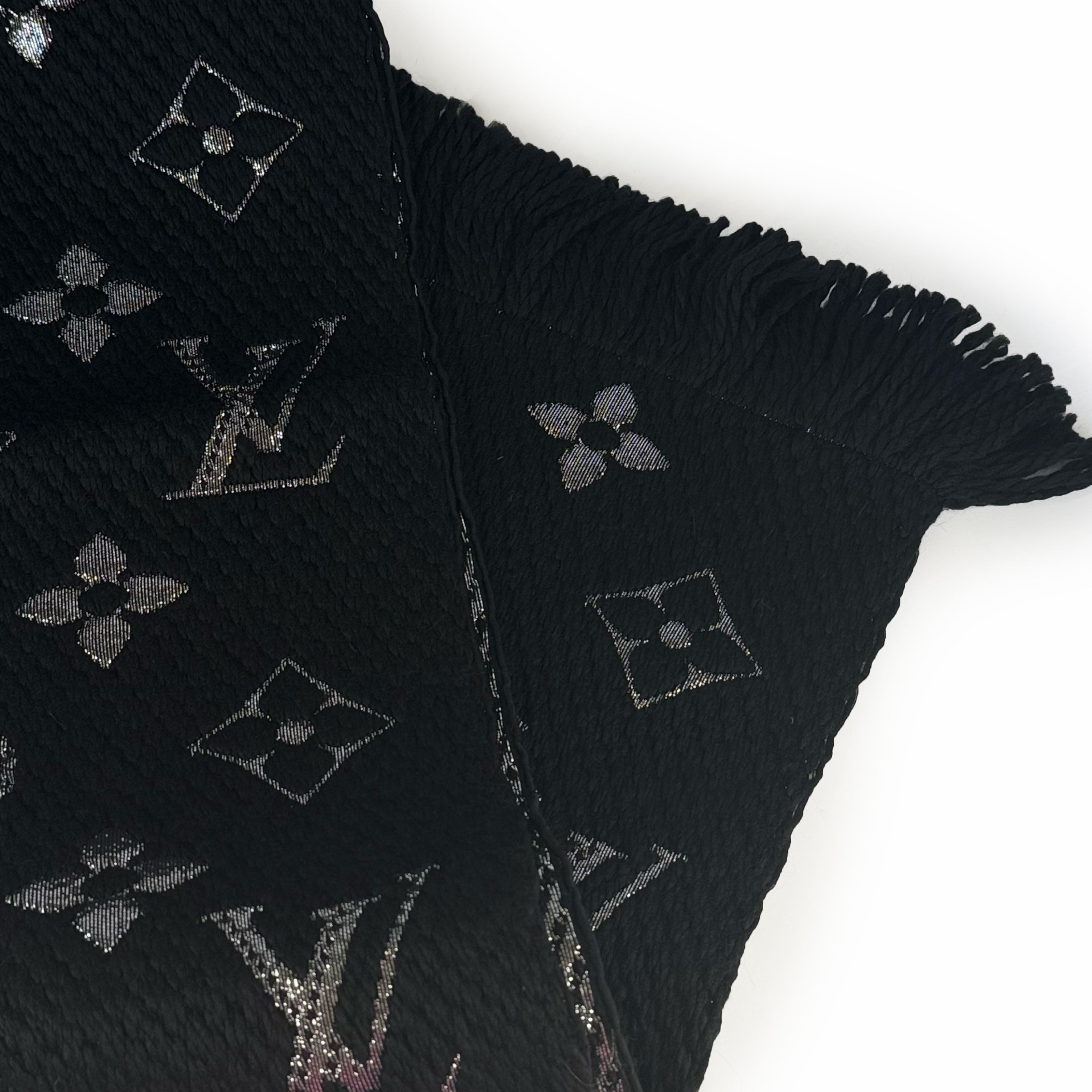 Louis Vuitton Logomania Scarf Black