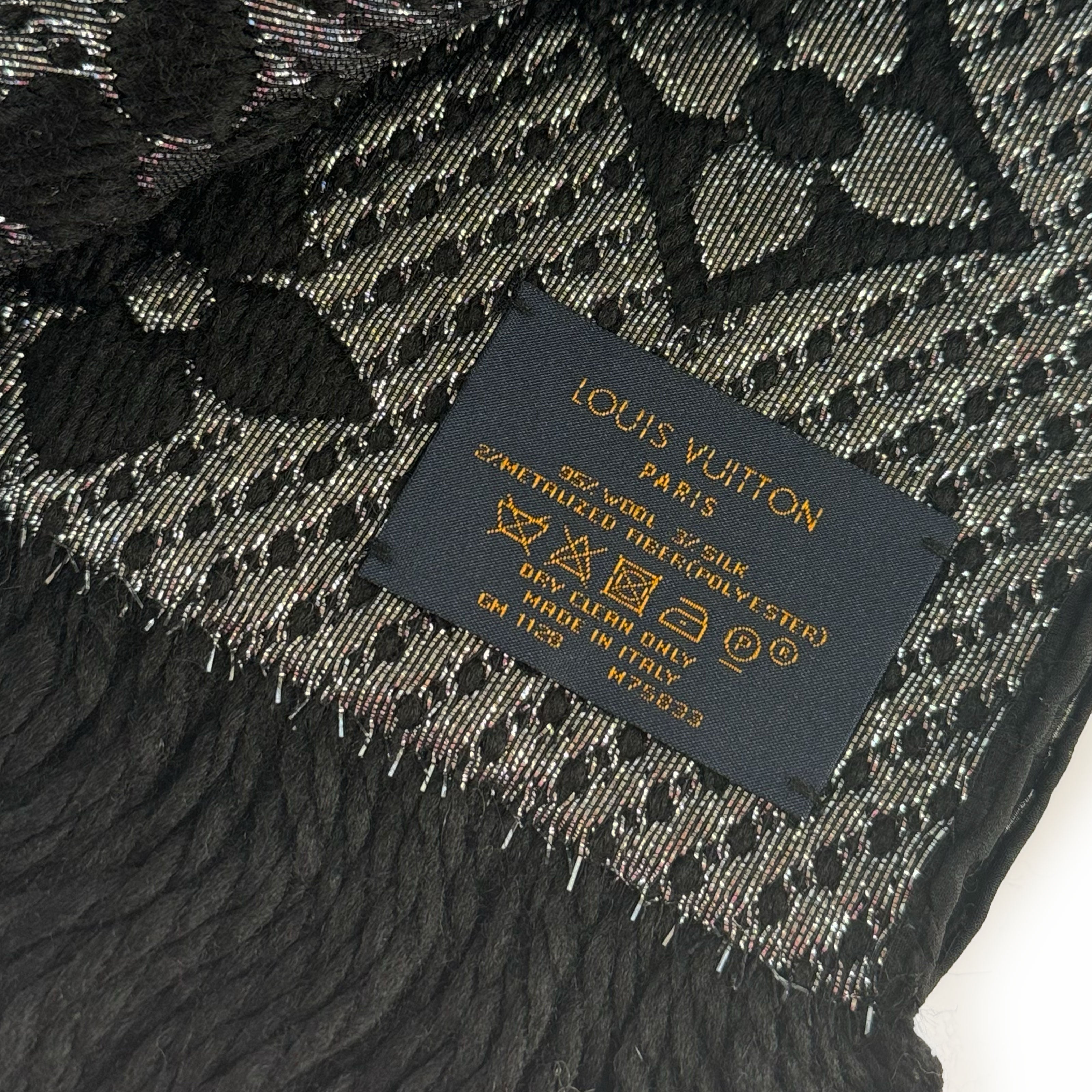 Louis Vuitton Logomania Scarf Black