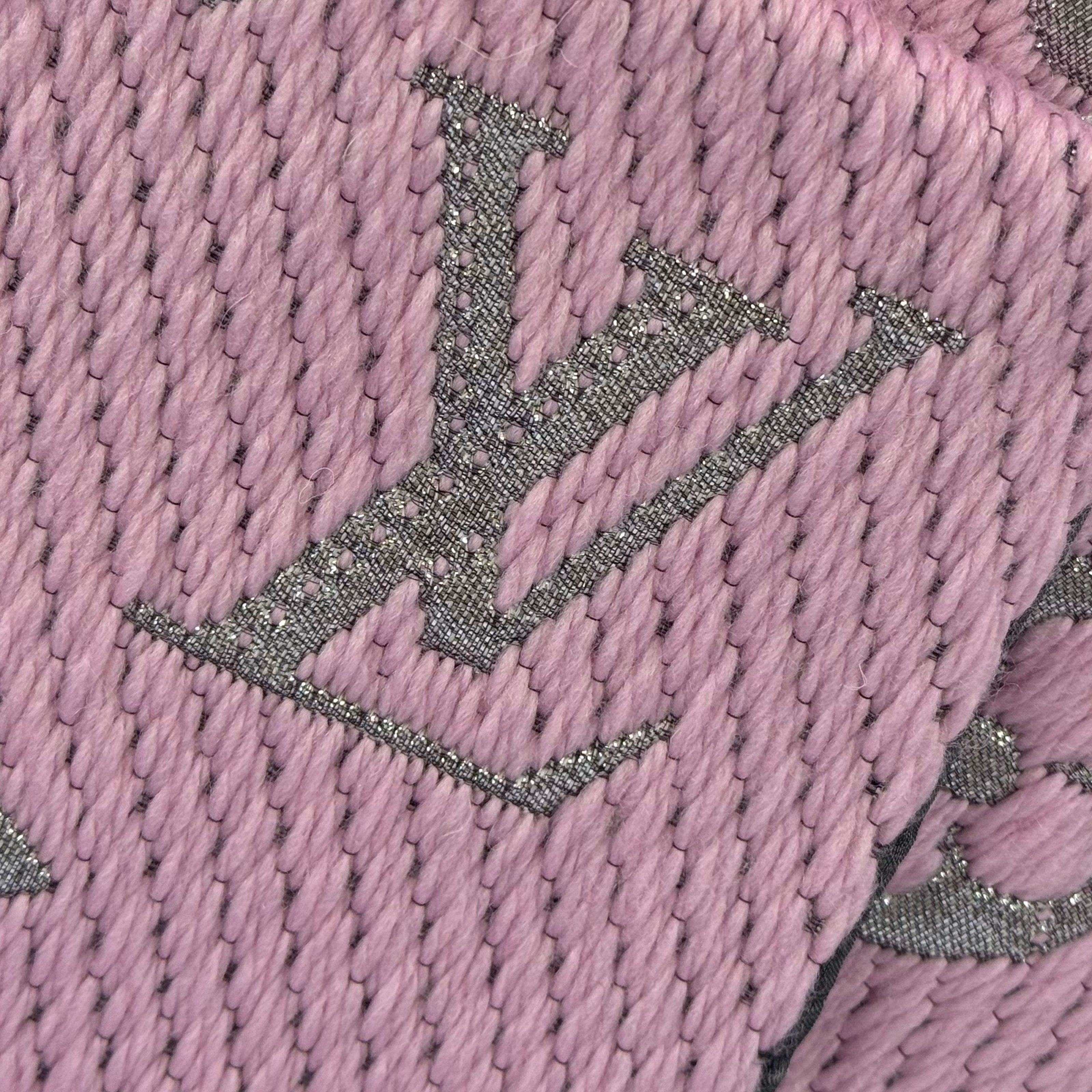 Louis Vuitton Logomania Scarf Pink