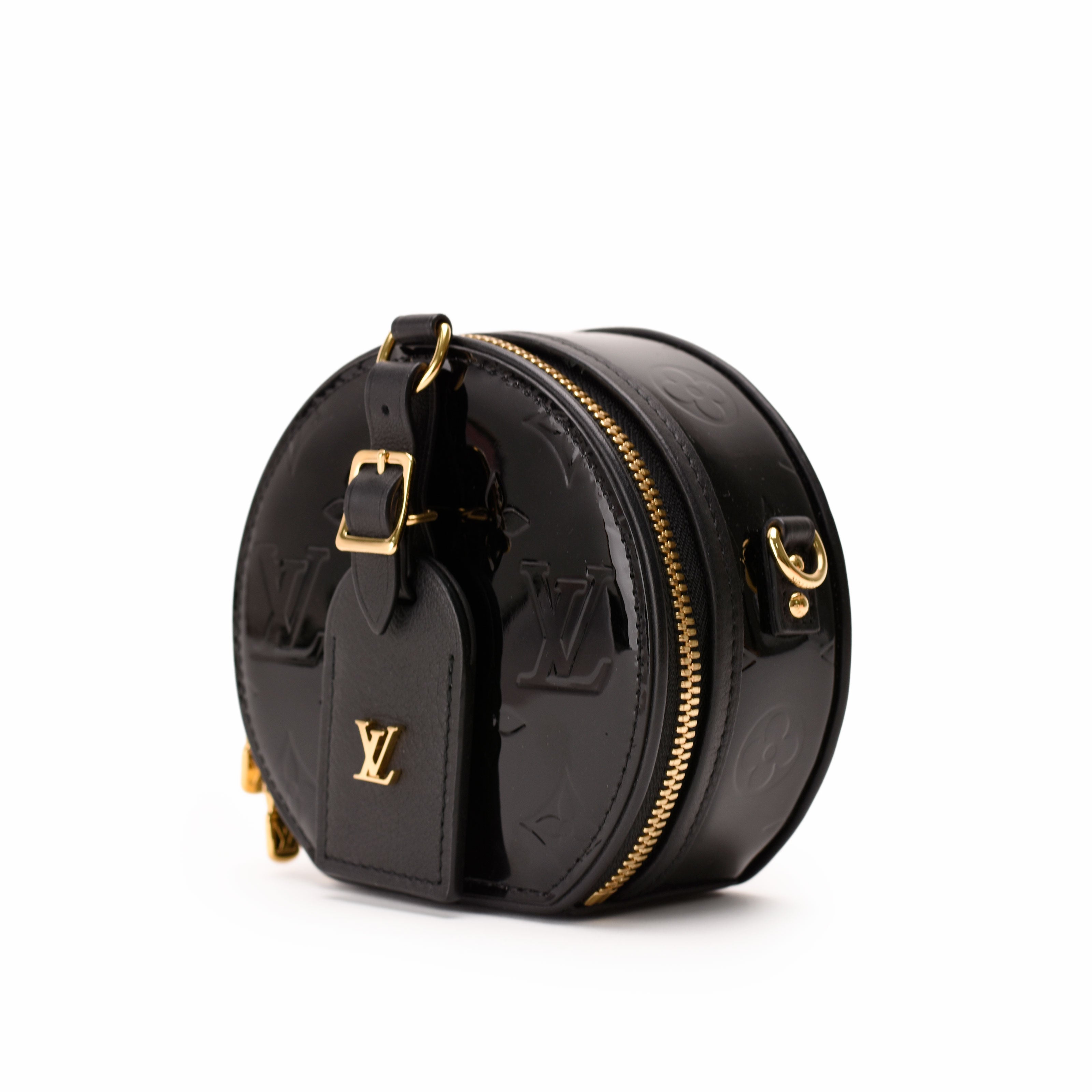 Louis Vuitton Mini Boite Chapeau Monogram Vernis Black