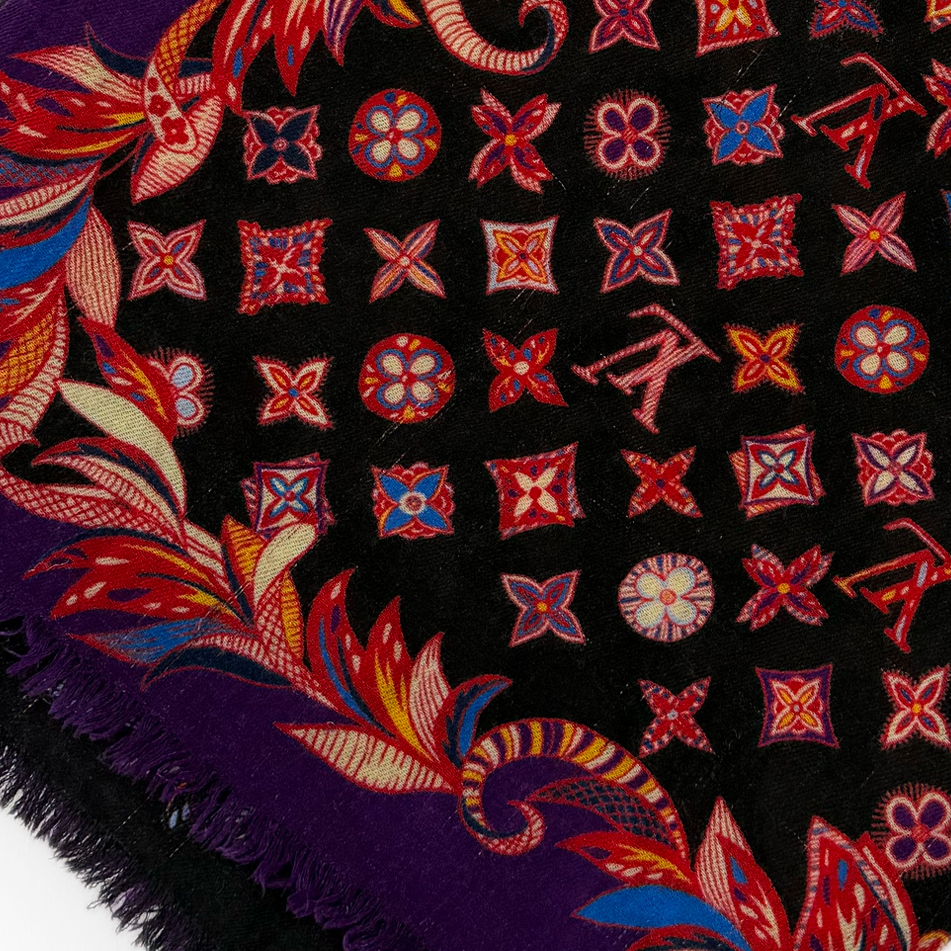 Louis Vuitton Multicolor Double Side Wool Shawl
