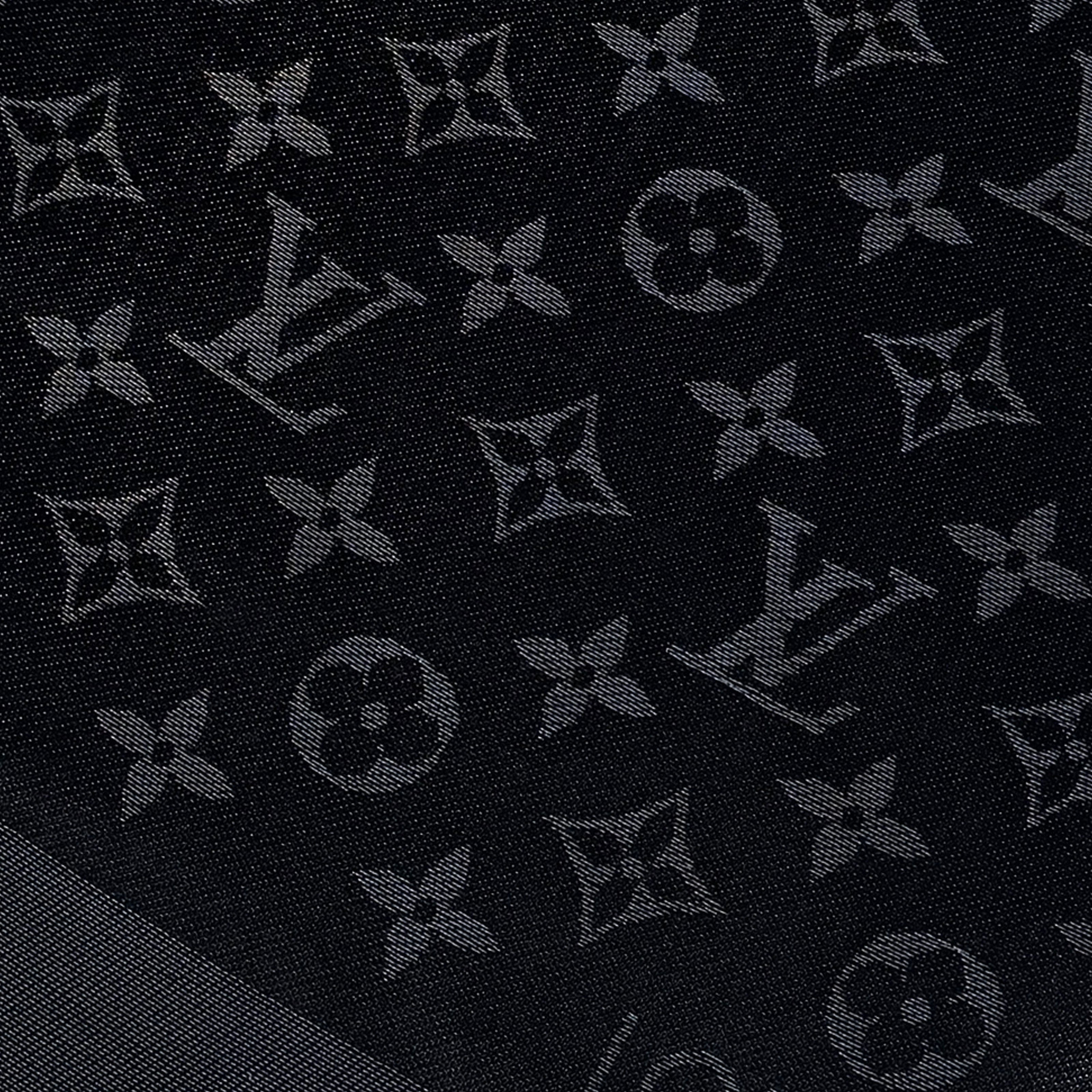 Louis Vuitton Monogram Shine Shawl Black