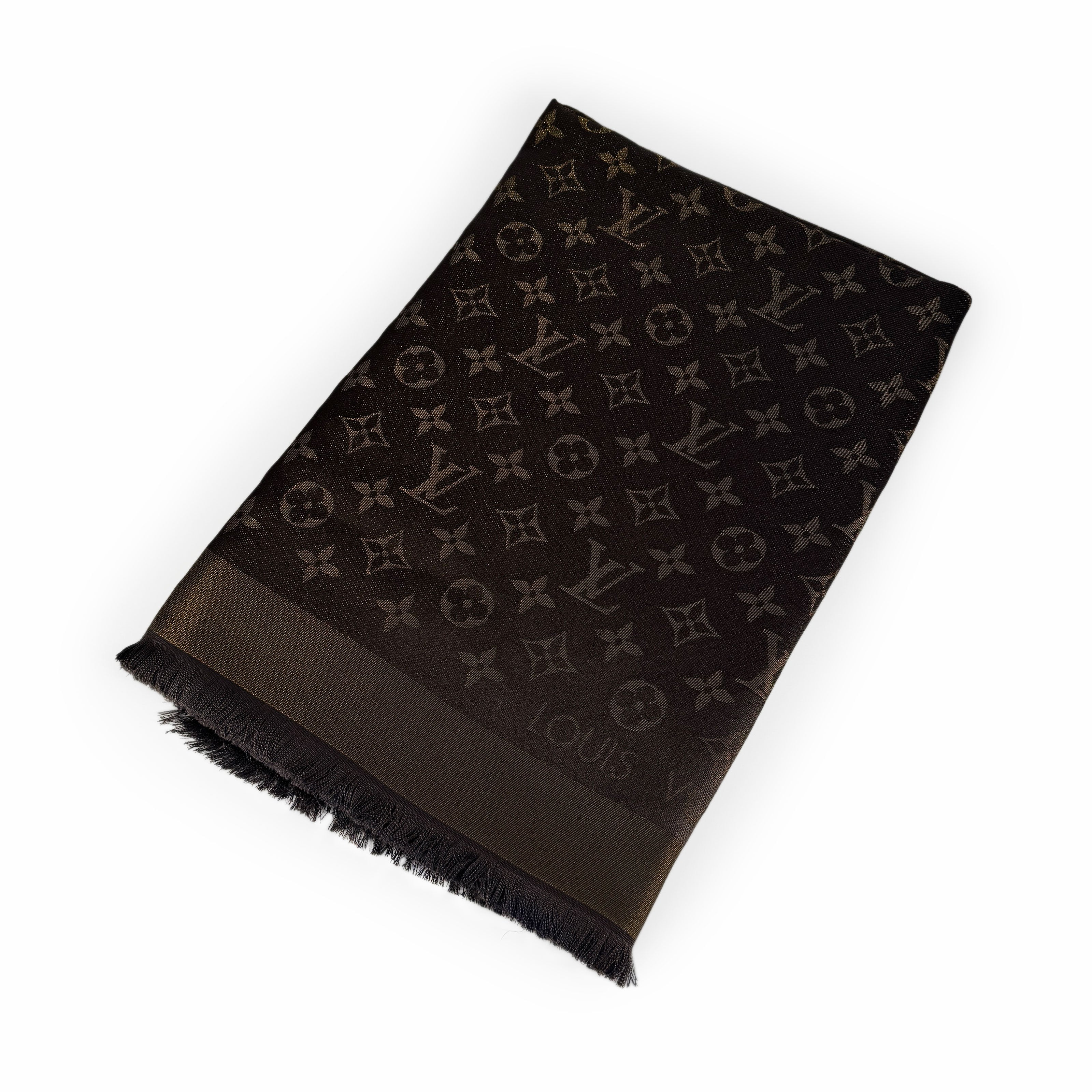 Louis Vuitton Monogram Shine Shawl Brown