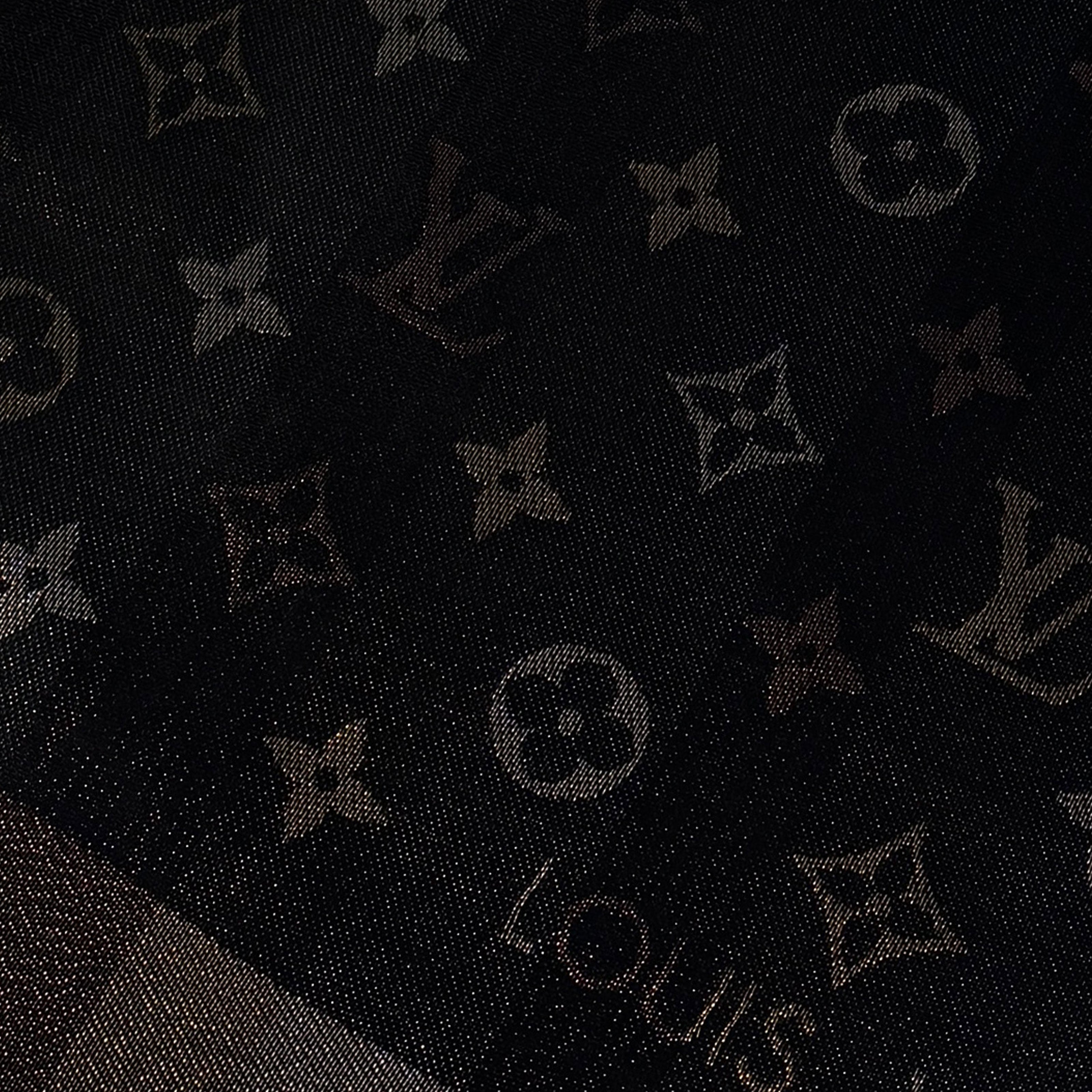 Louis Vuitton So Shine Monogram Shawl Brown