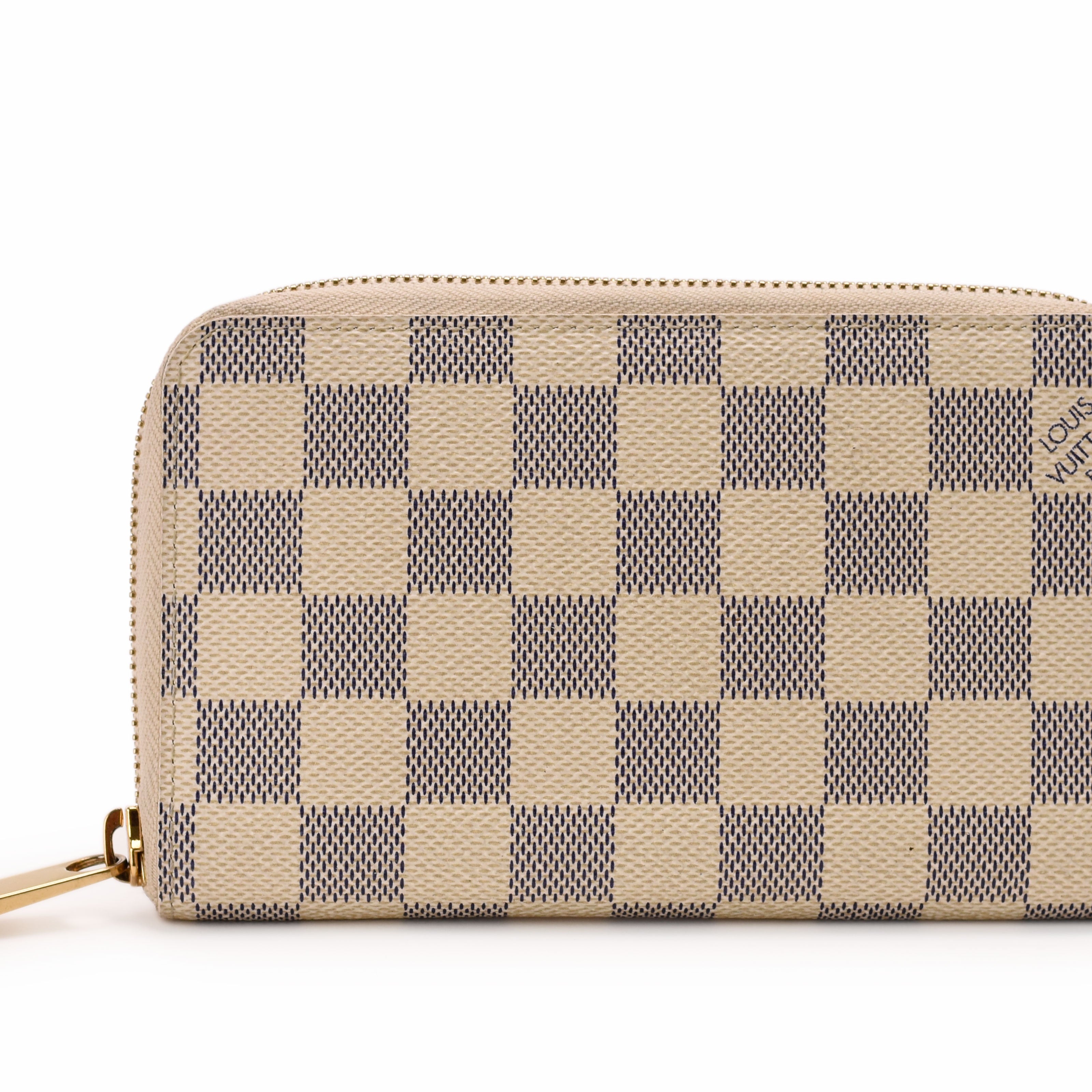 Louis Vuitton Damier Azur Zippy Compact Long Wallet