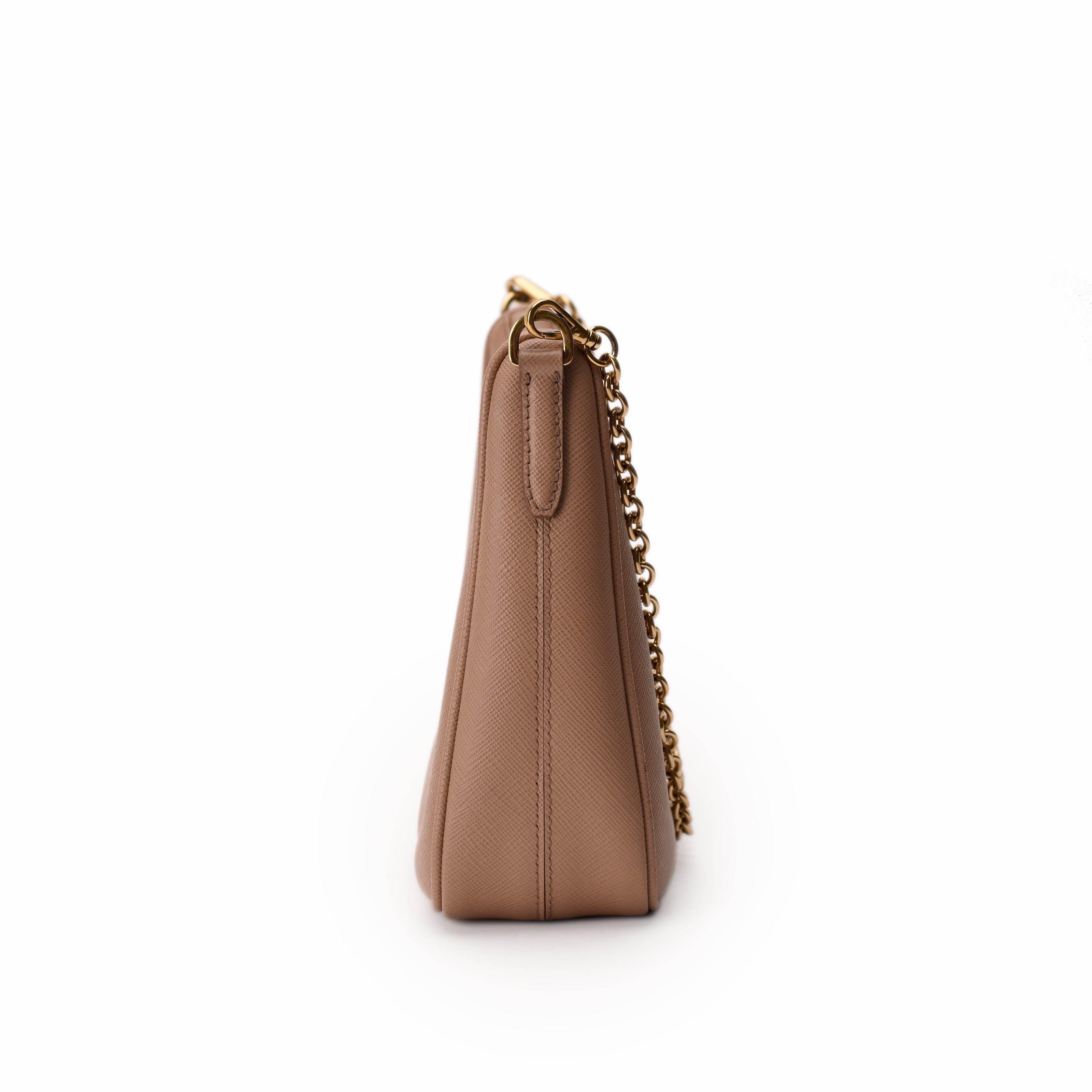 Prada Re-Edition 2005 Saffiano Leather Bag Cameo Beige