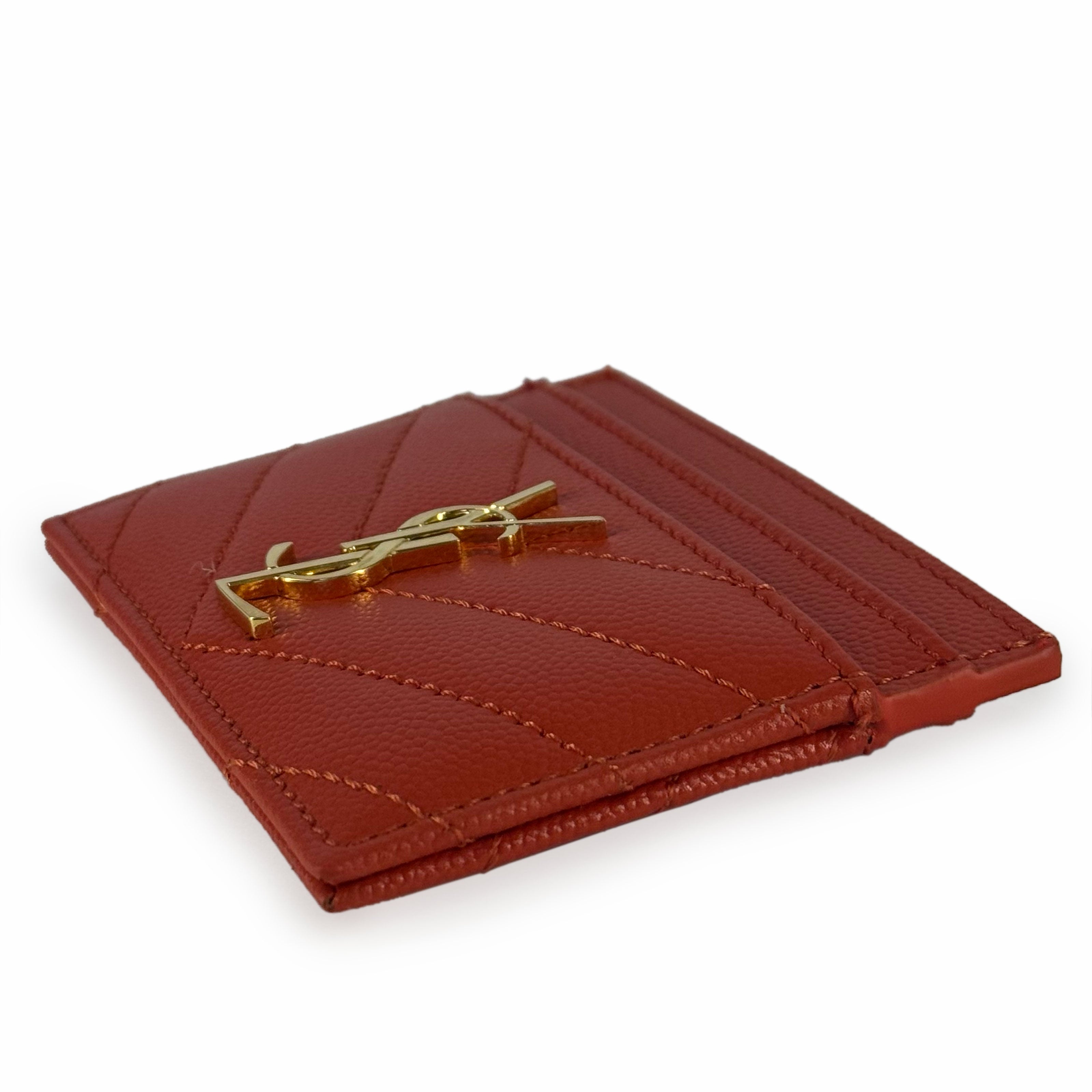 Saint Laurent Card Holder Red