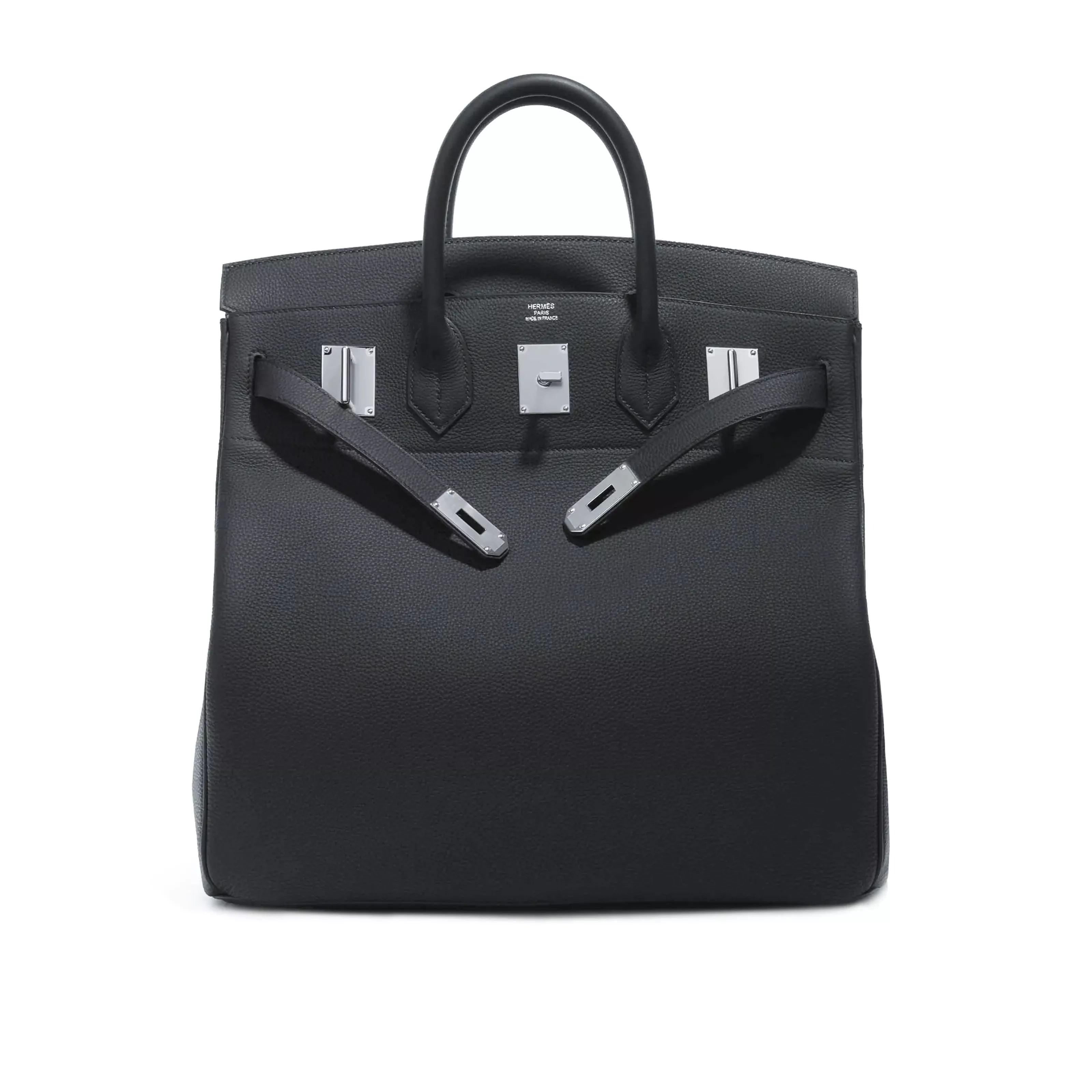 Hermès Haut à Courroies 40 HAC Travel Bag in Ardoise Togo Leather with Palladium Hardware 7