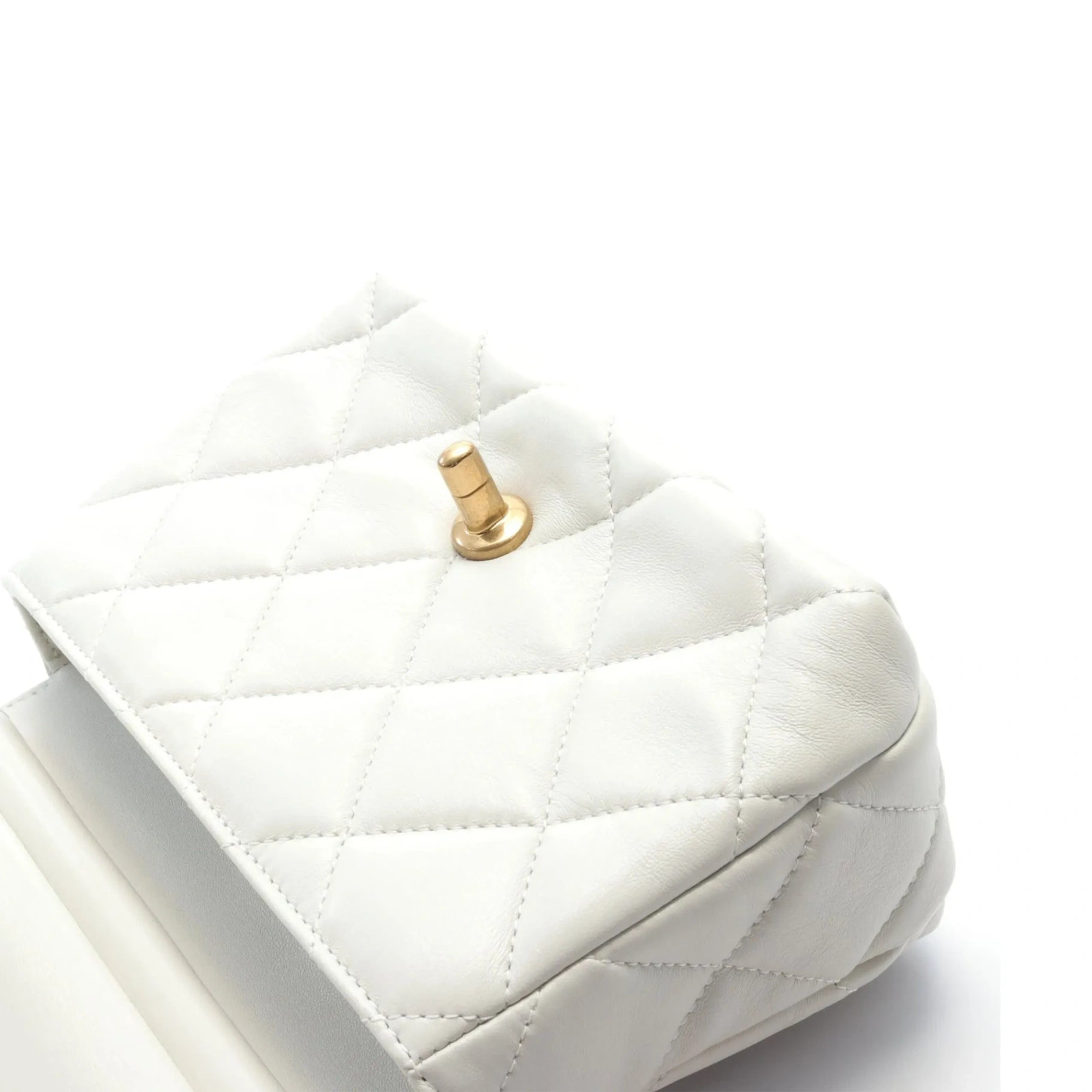 Chanel Mini Flap White Coco Pearl GHW