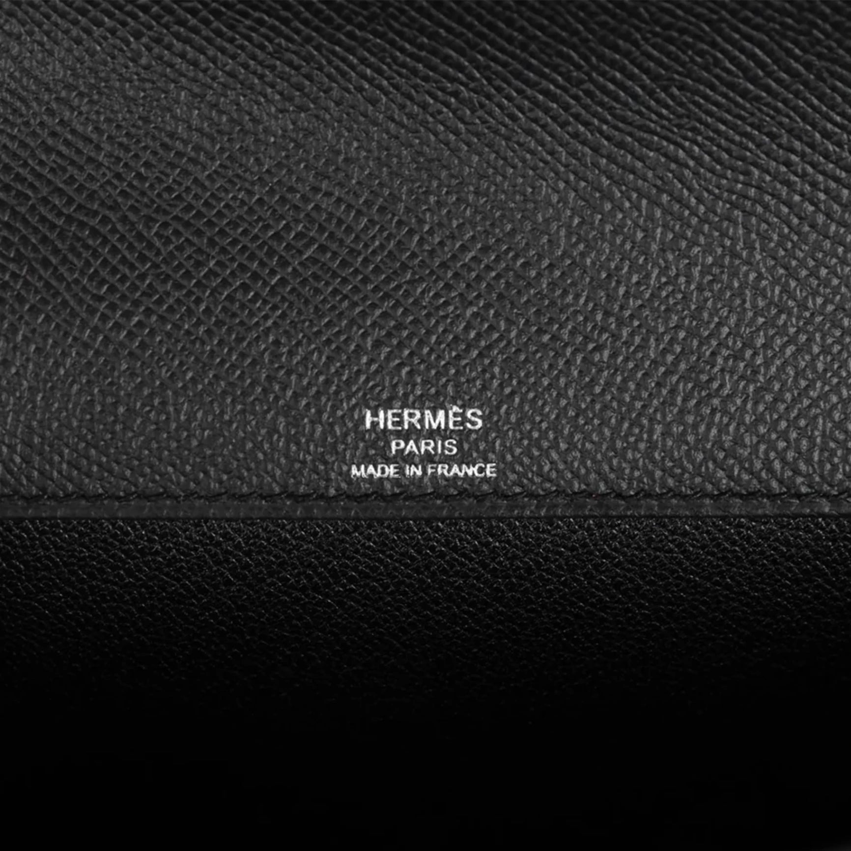 Hermès Kelly Depeches 25 Black Epsom Palladium Hardware