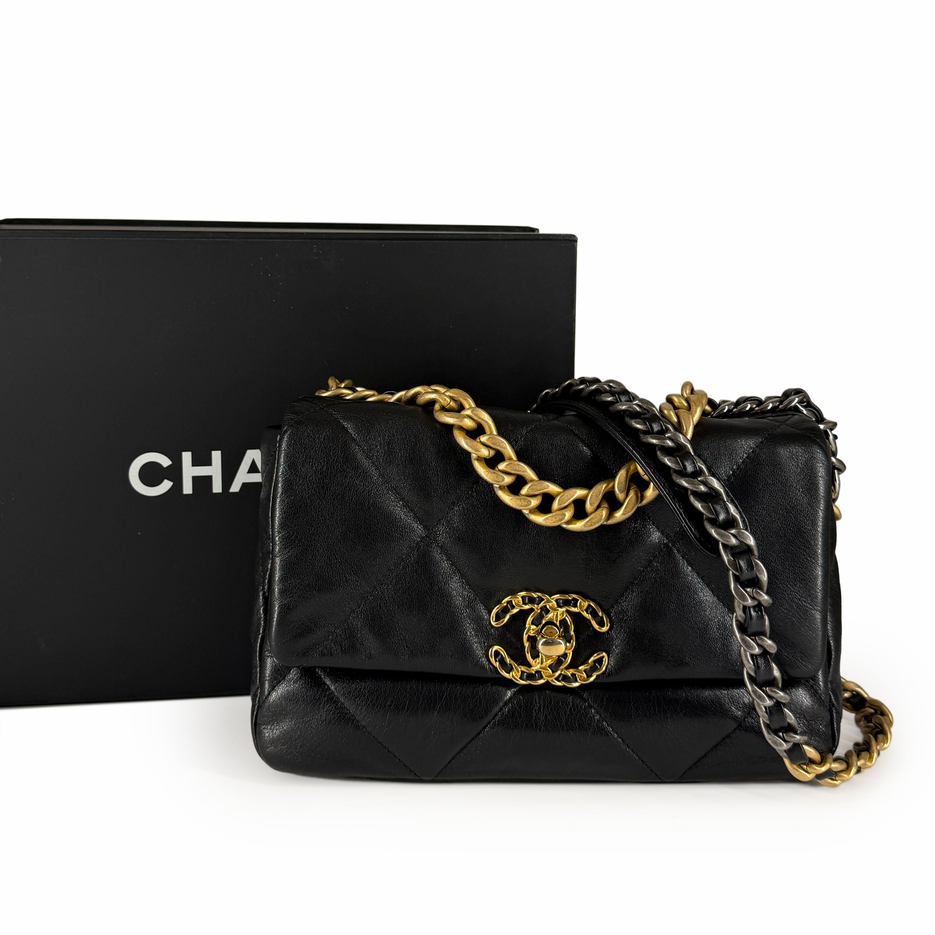 Chanel 19 Small Flap Bag Black