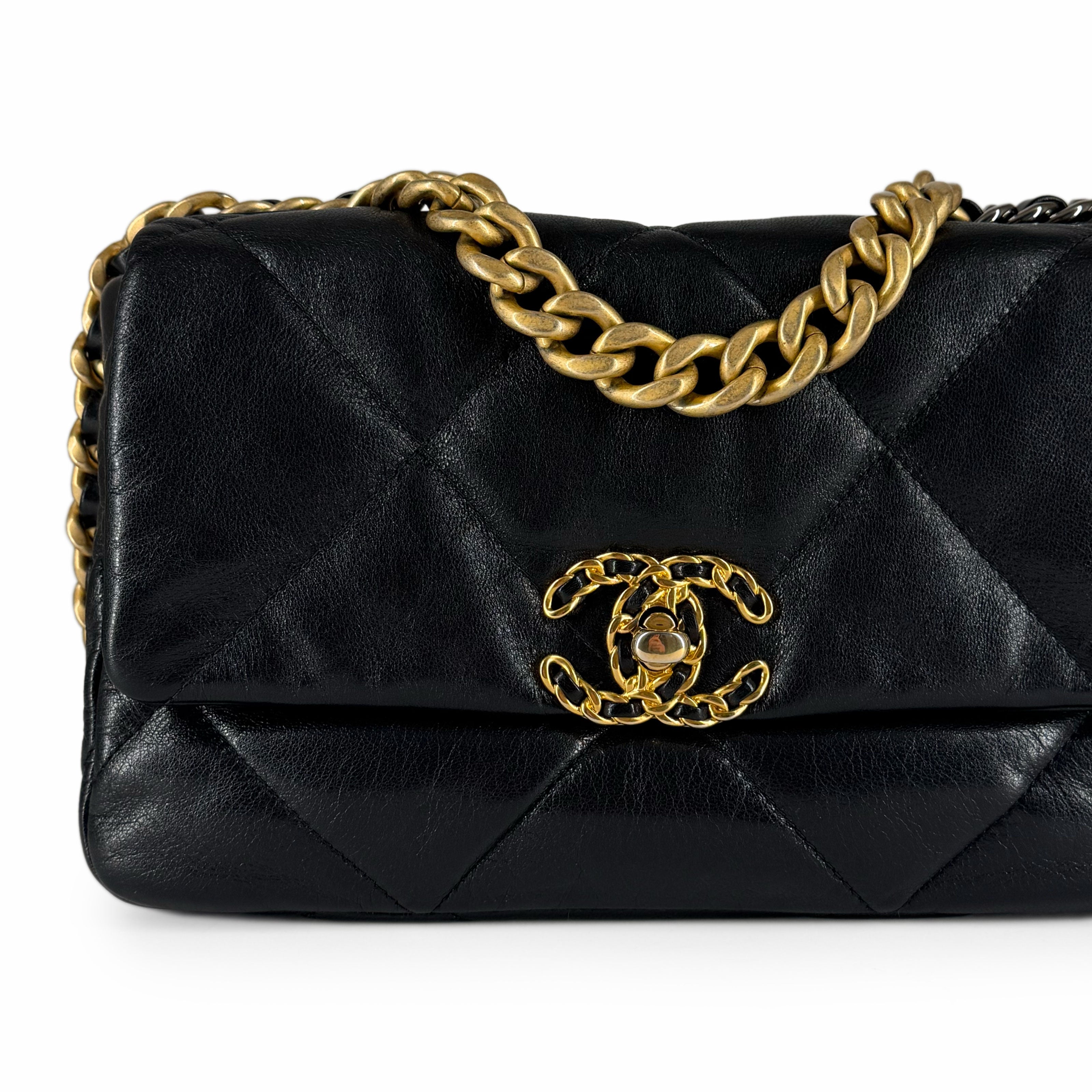 Chanel 19 Small Flap Bag Black