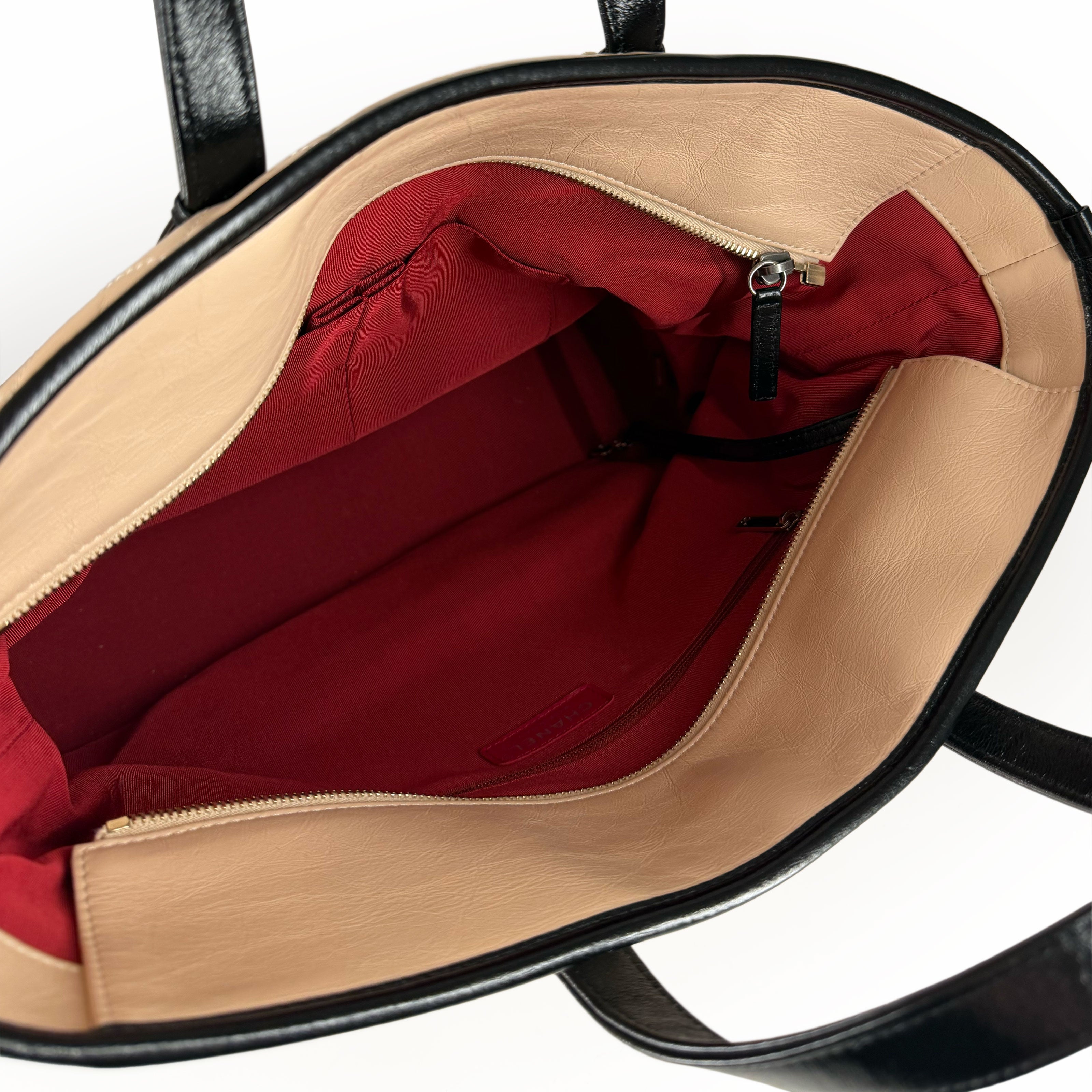 Chanel Quilted Large Gabrielle Hobo Bag Beige