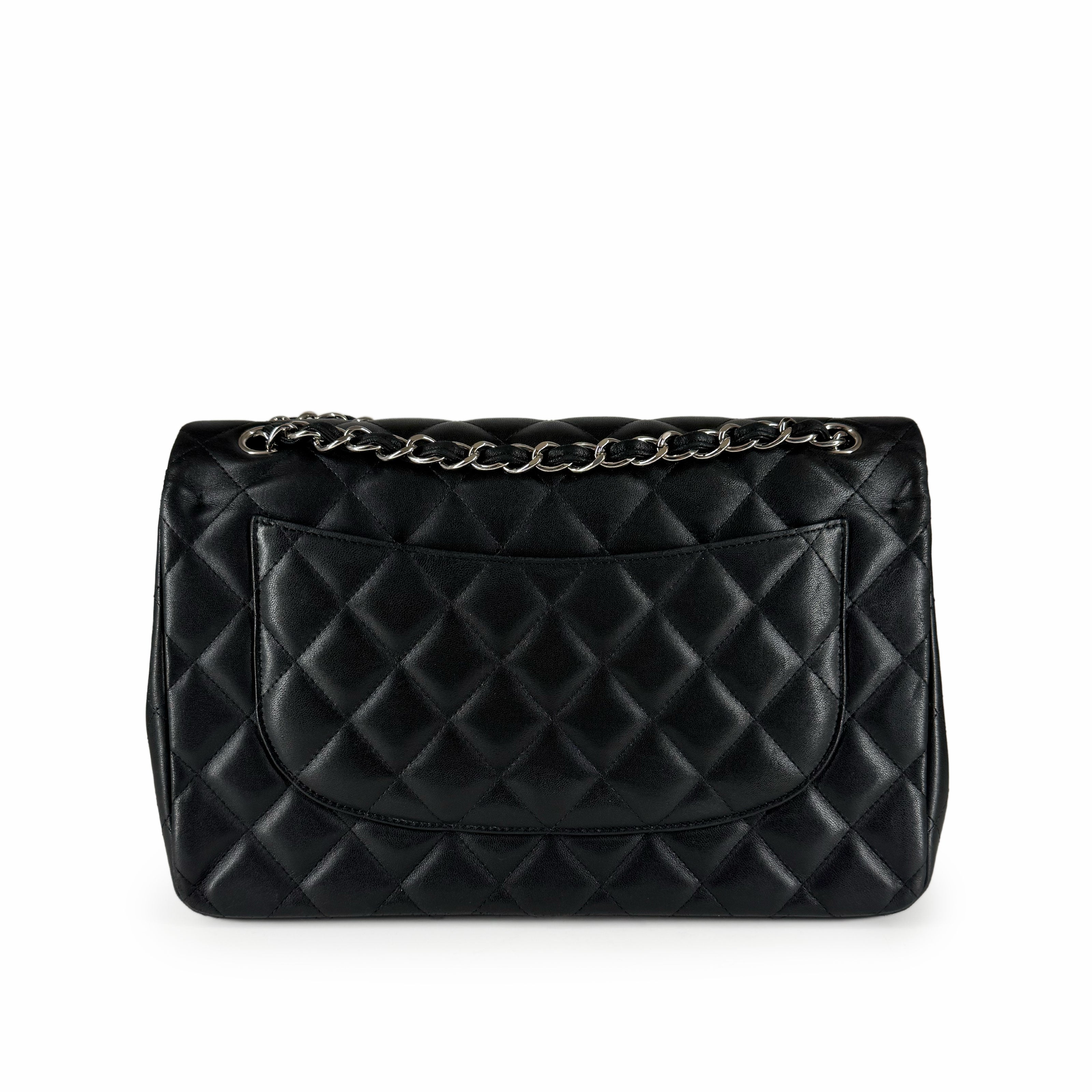 Chanel Timeless Jumbo Black Lambskin SHW