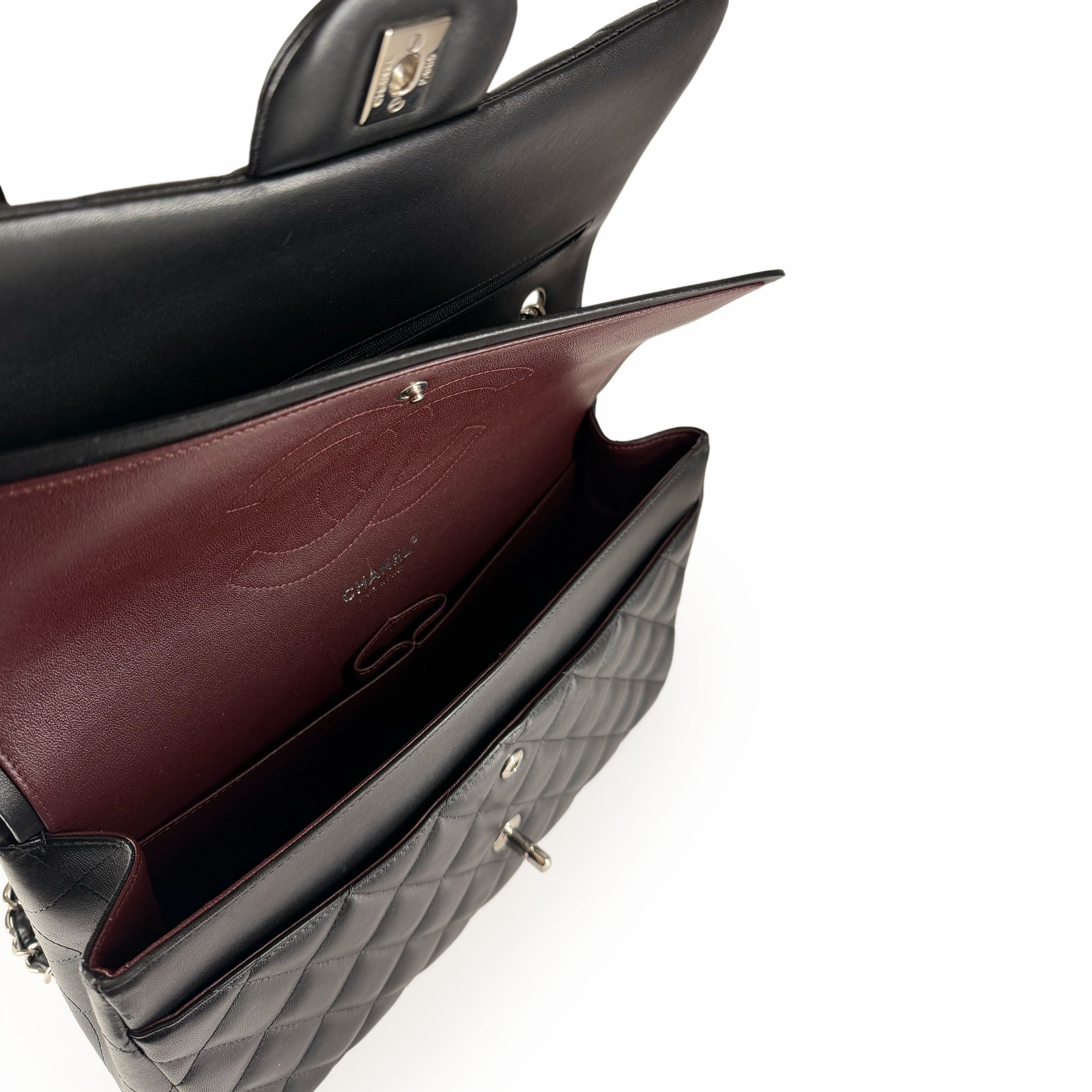 Chanel Timeless Jumbo Black Lambskin SHW