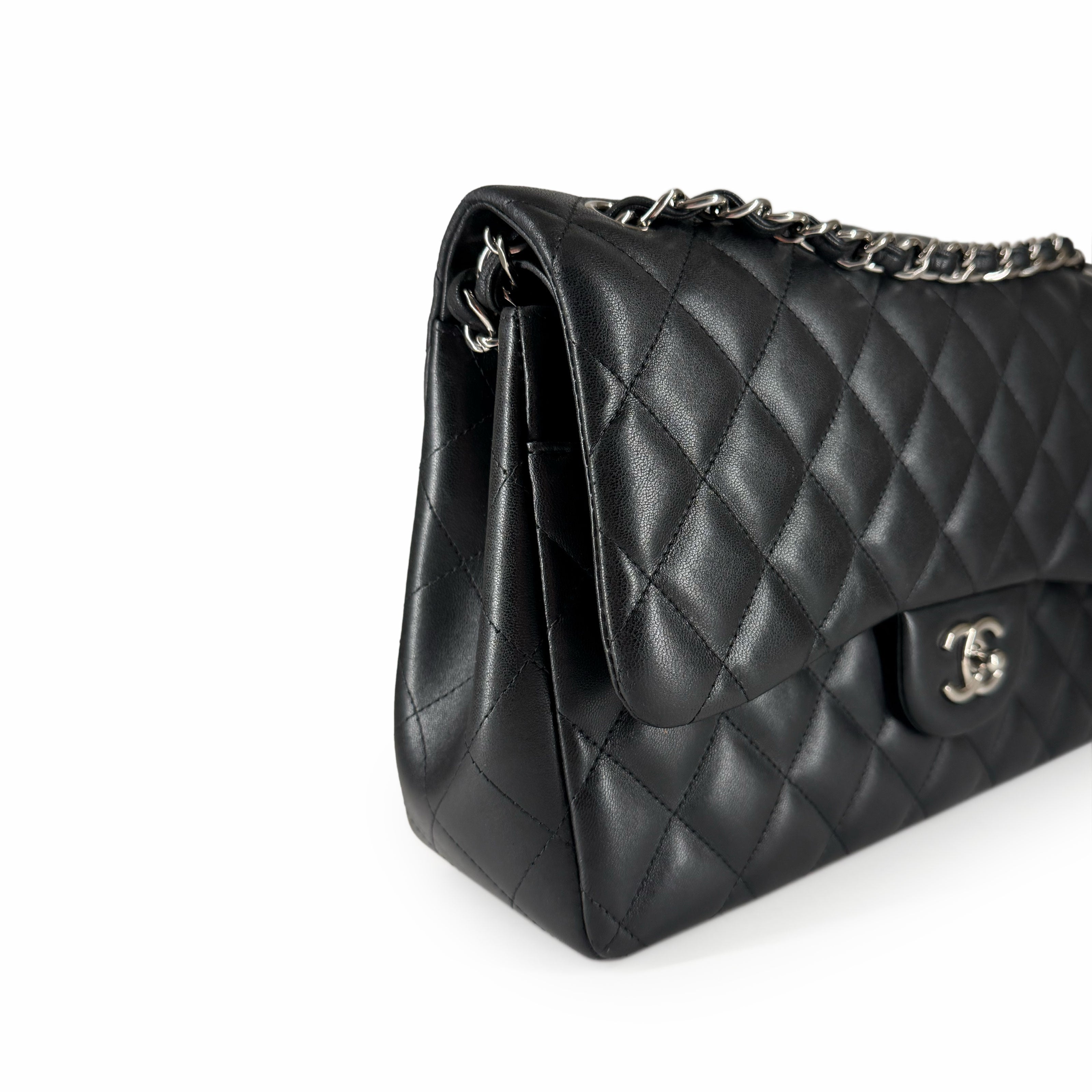 Chanel Timeless Jumbo Black Lambskin SHW