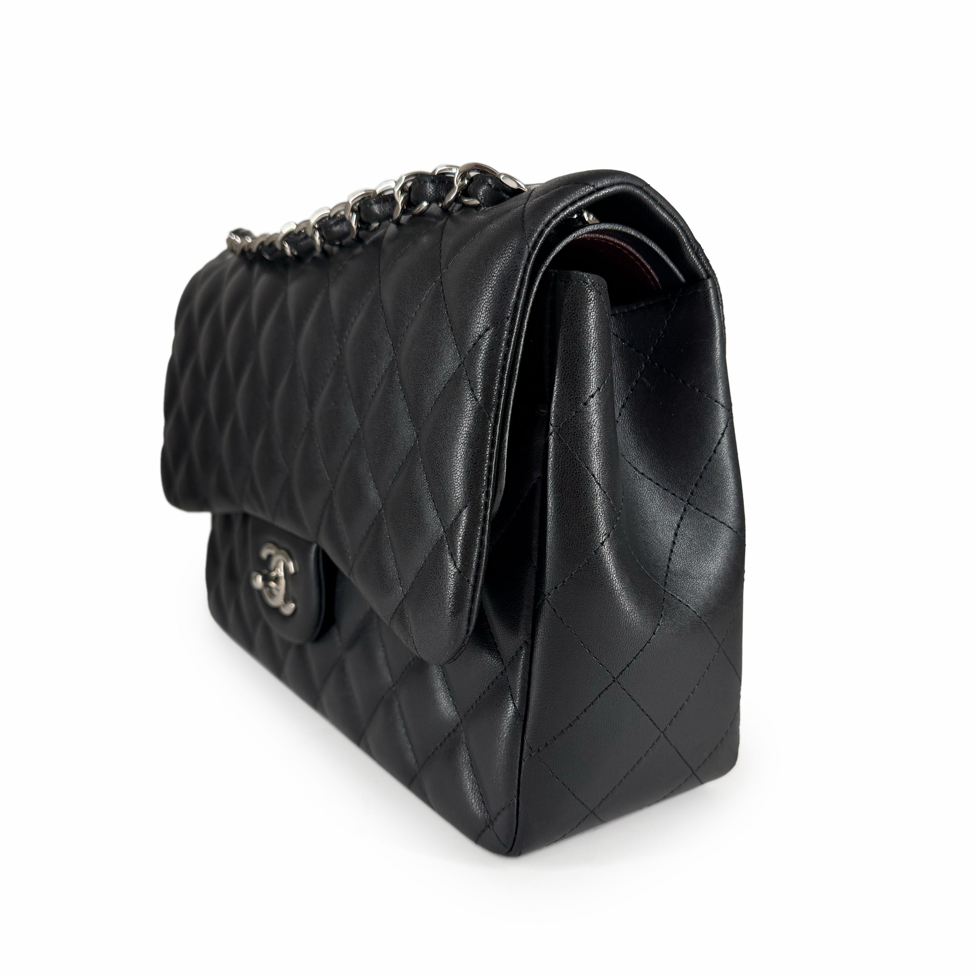 Chanel Timeless Jumbo Black Lambskin SHW