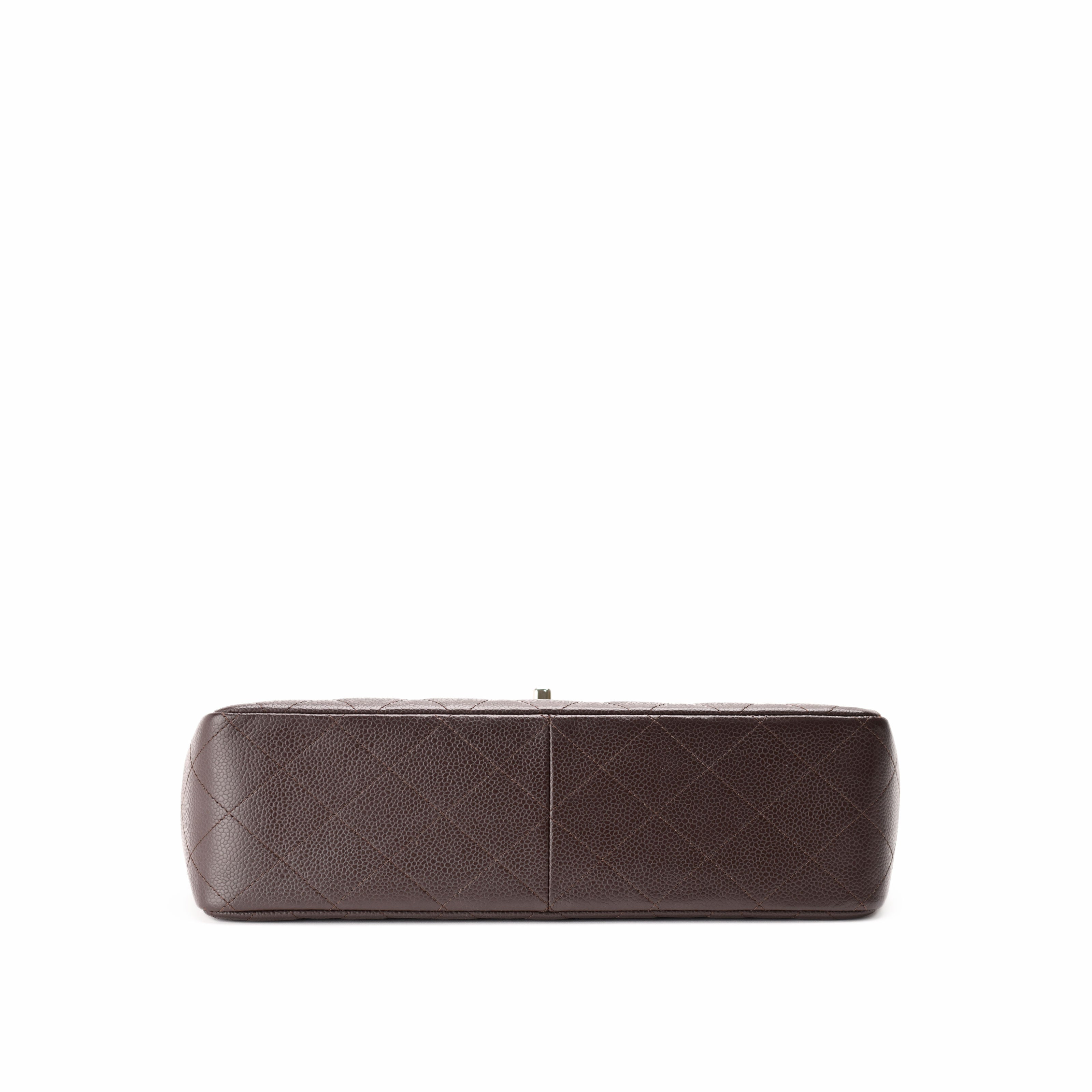Chanel Timeless Jumbo Brown Caviar SHW