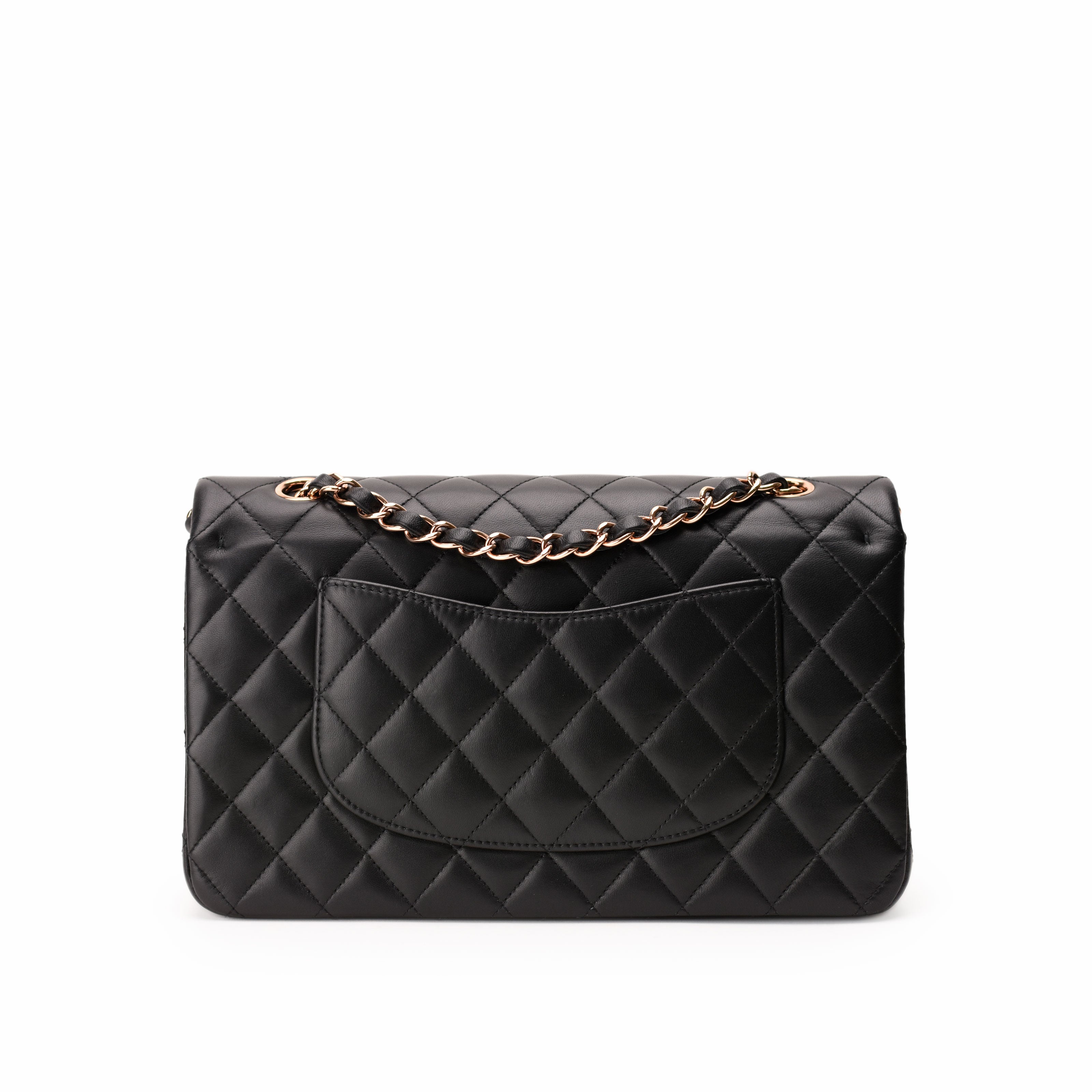 Chanel Timeless Medium Black Lambskin RHW