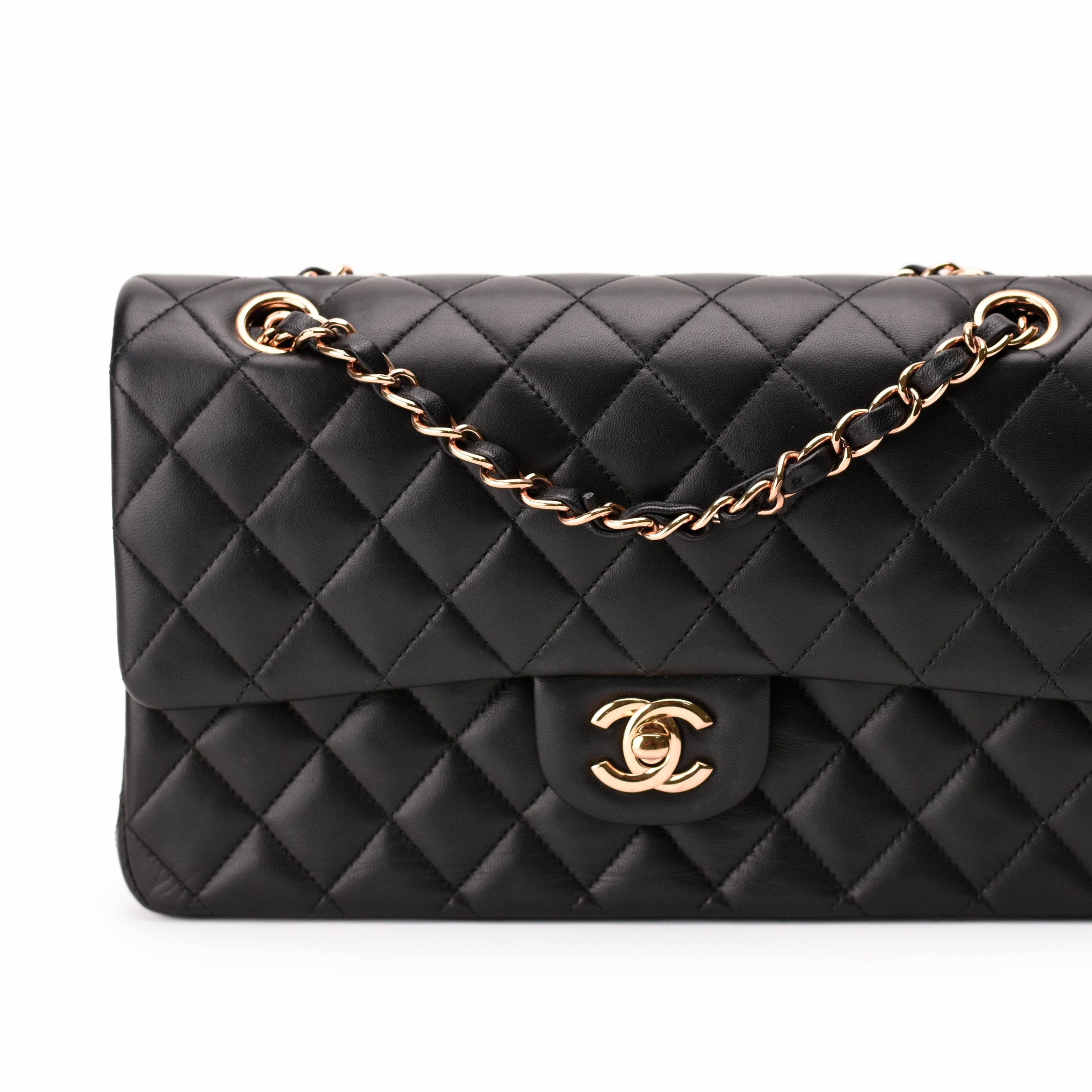 Chanel Timeless Medium Black Lambskin RHW