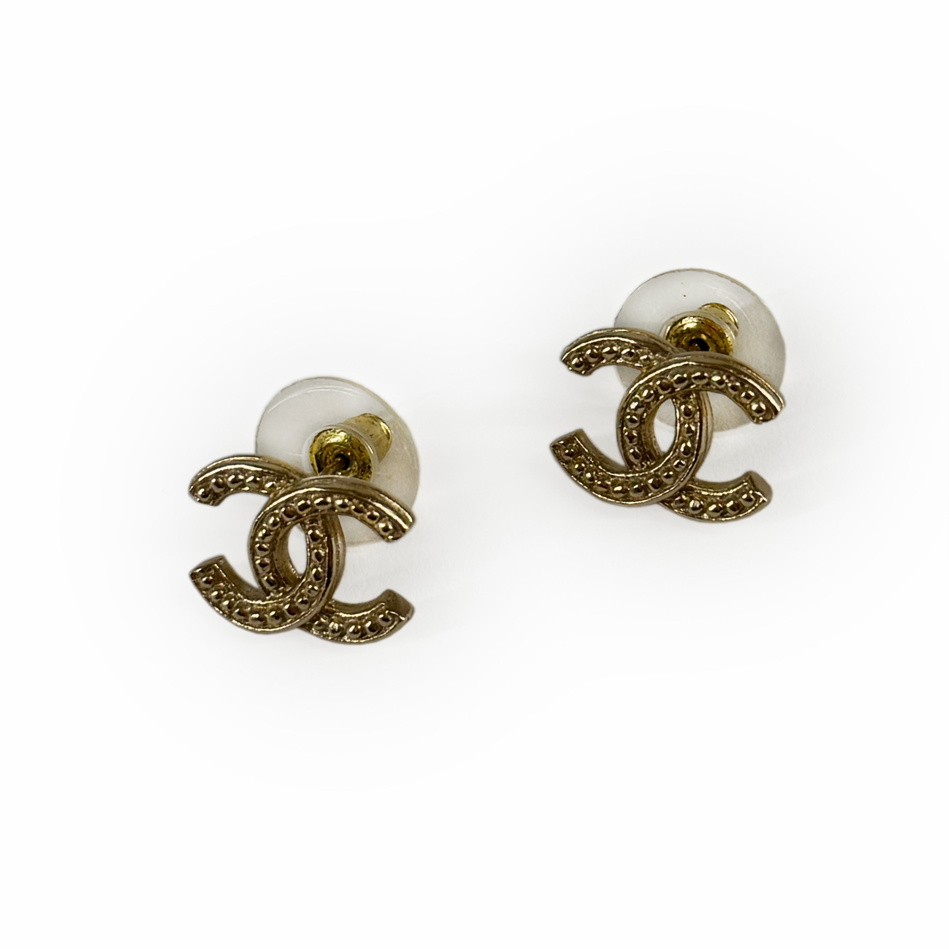 Chanel CC Champagne Earrings