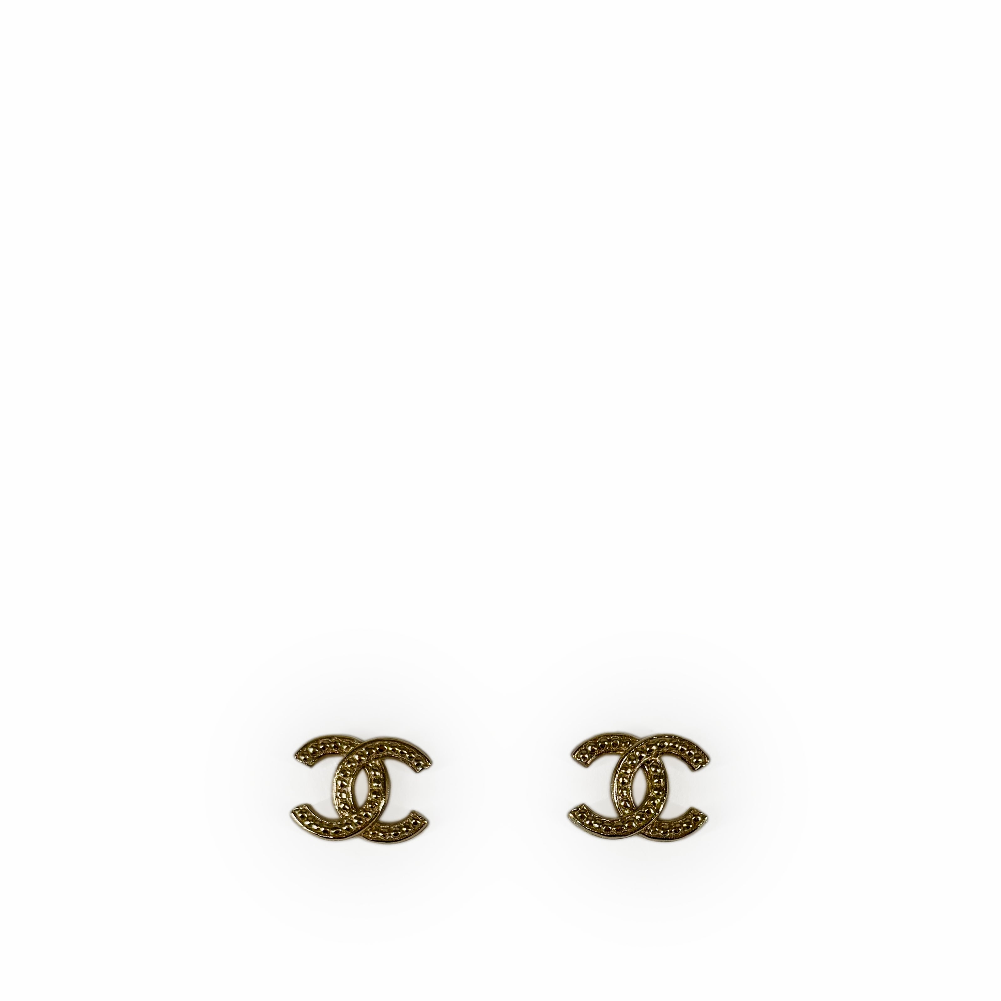 Chanel CC Champagne Earrings