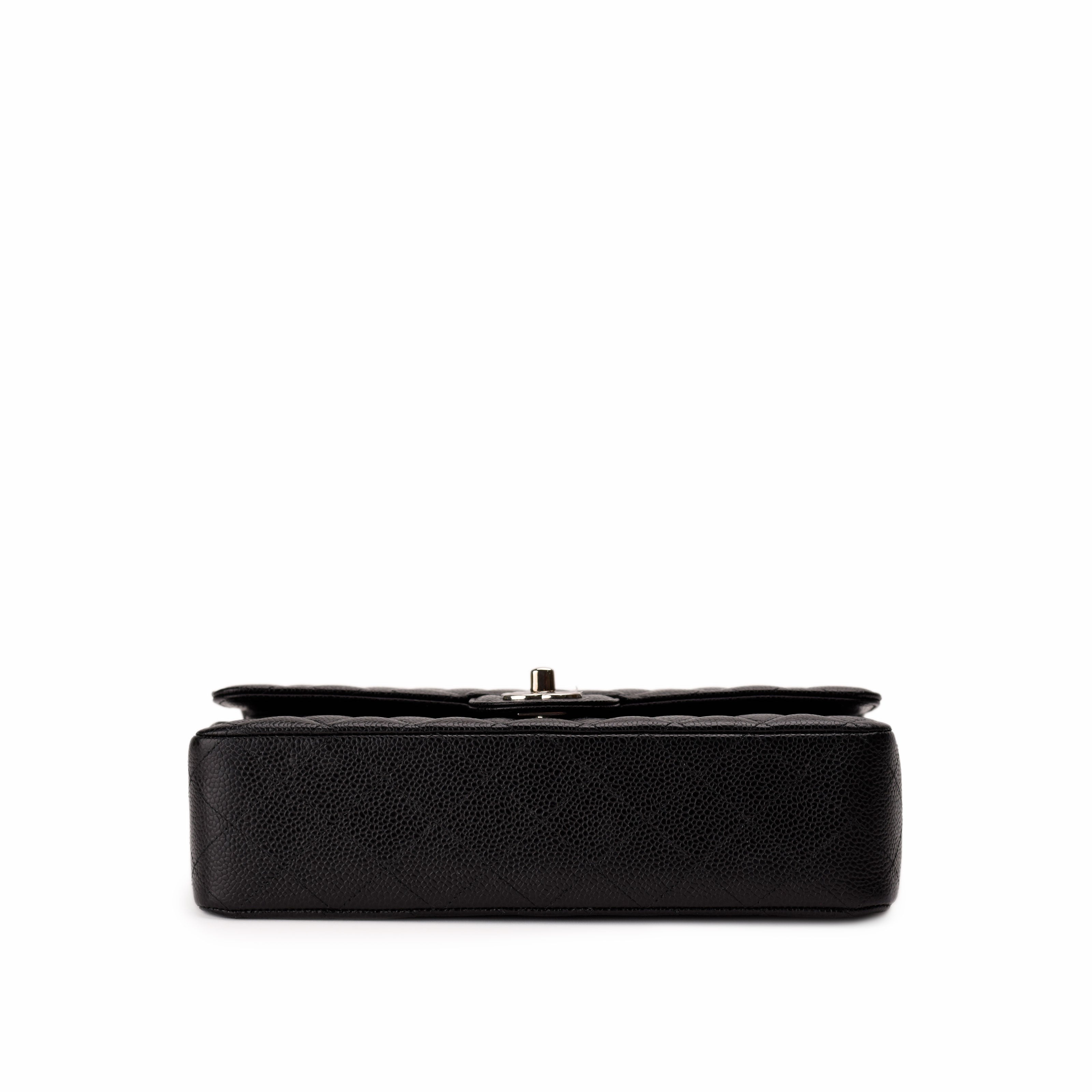 Chanel Timeless Medium Black Caviar SHW