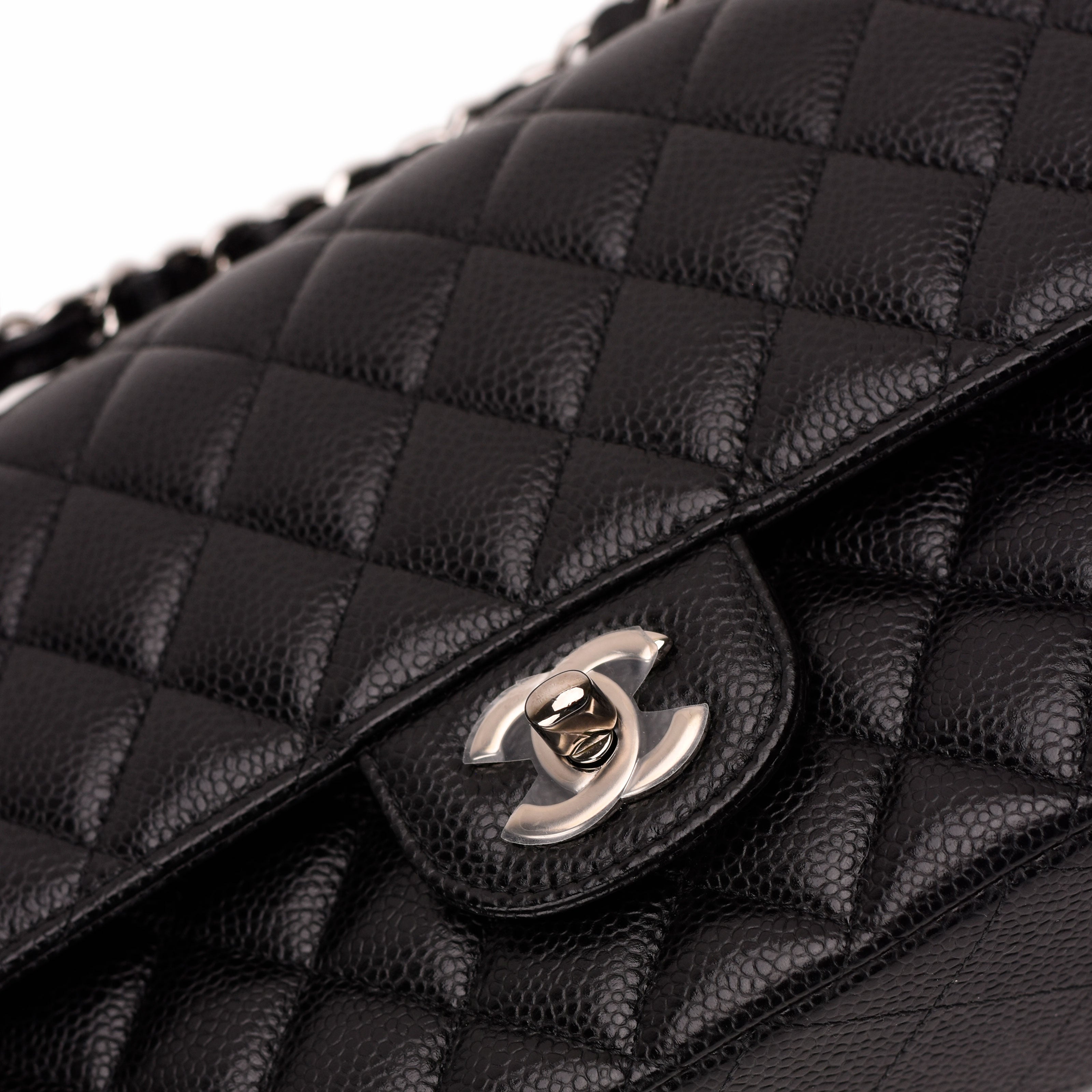 Chanel Timeless Medium Black Caviar SHW