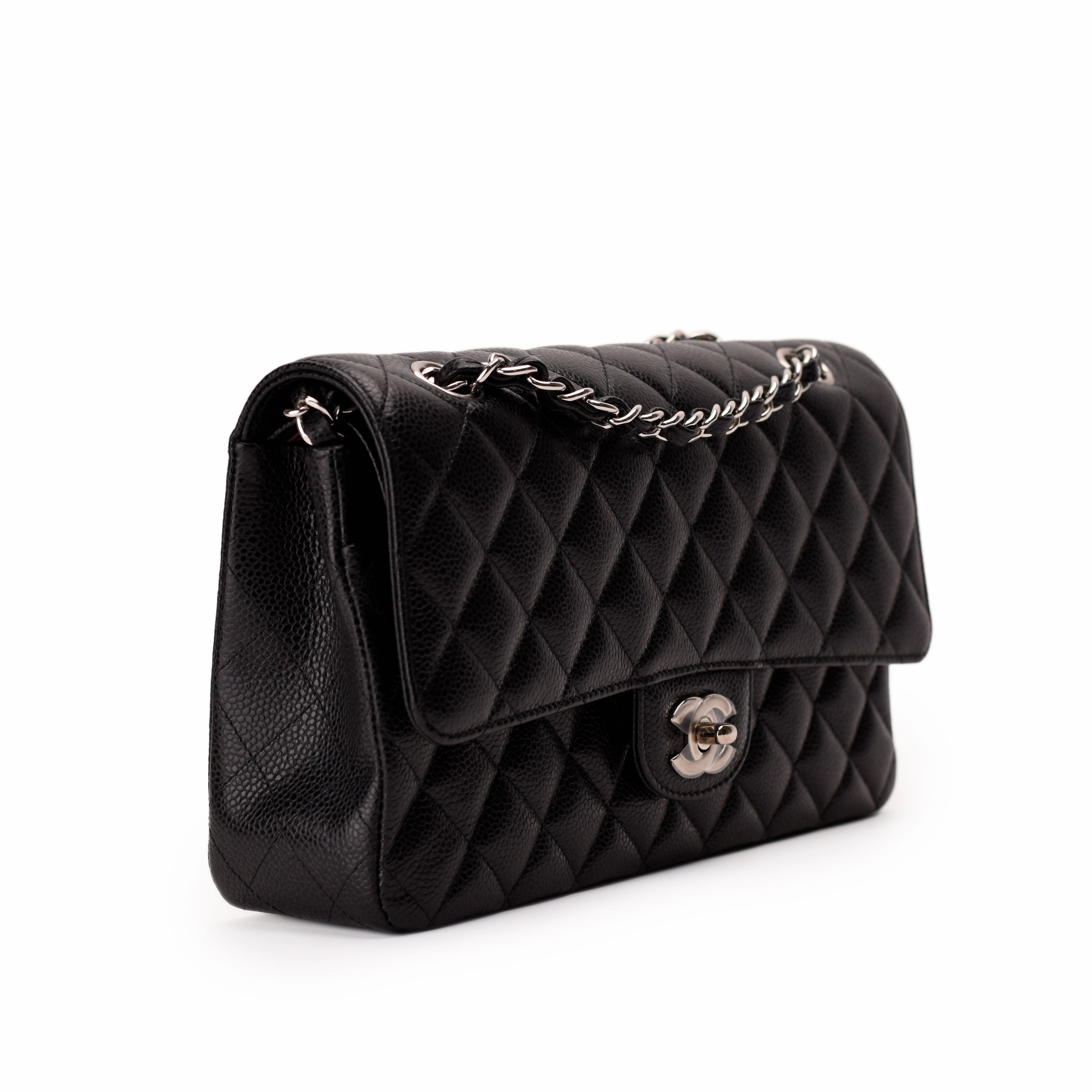Chanel Timeless Medium Black Caviar SHW