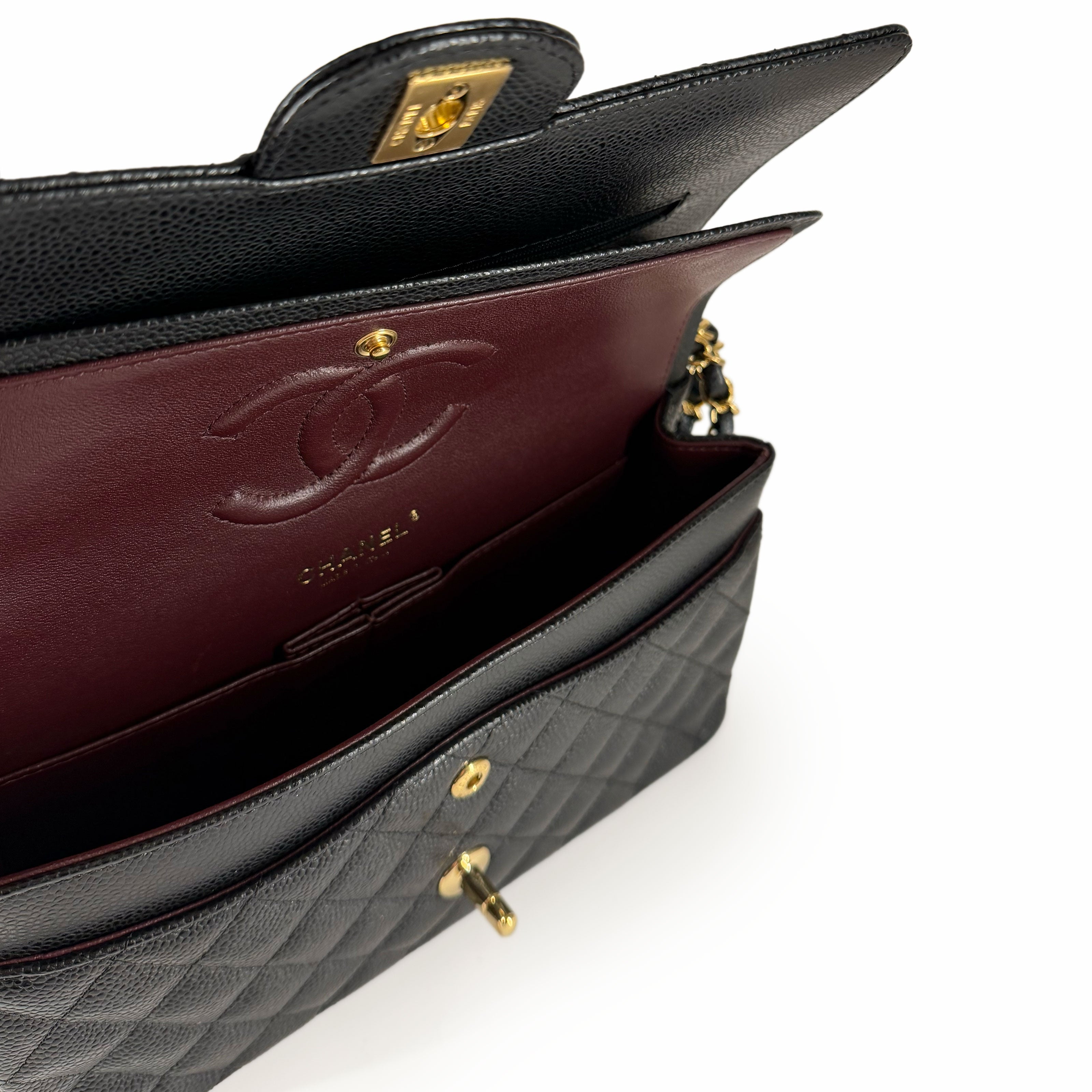 Chanel Timeless Medium Black Caviar GHW