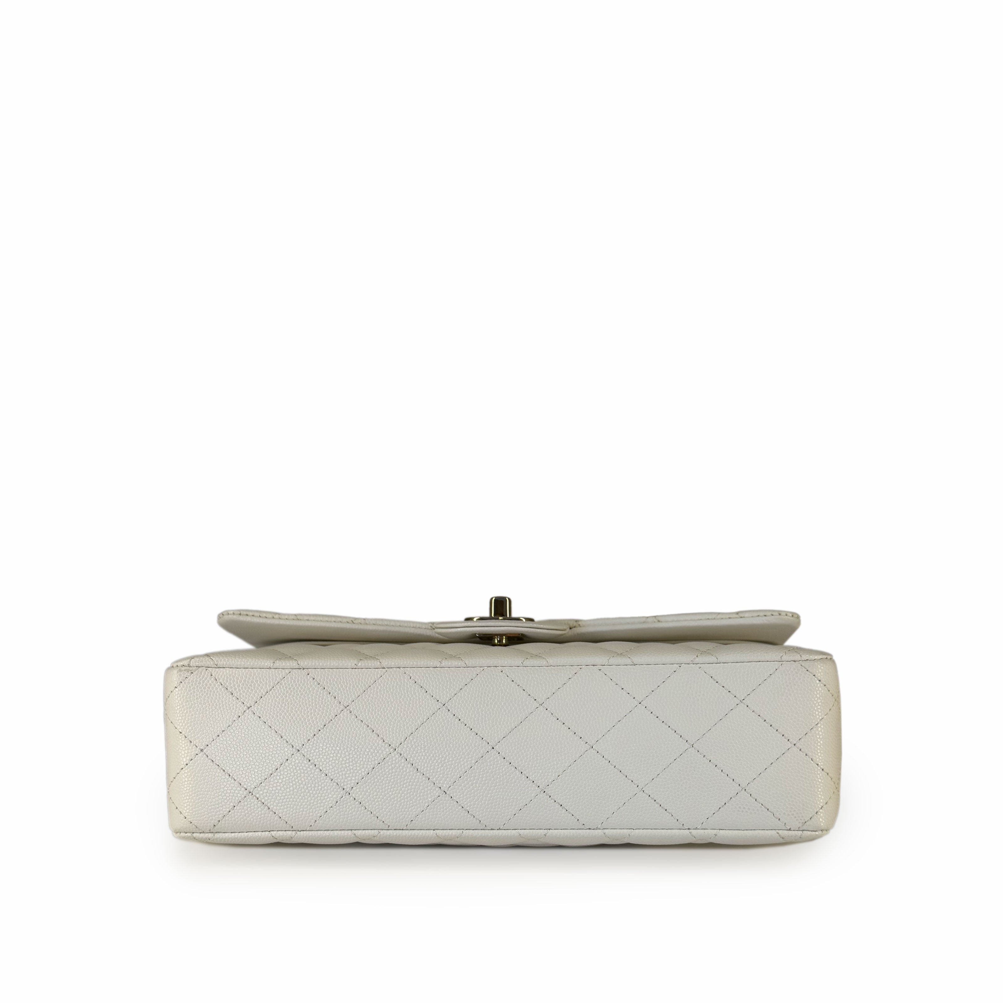 Chanel Timeless Medium White Caviar CHW