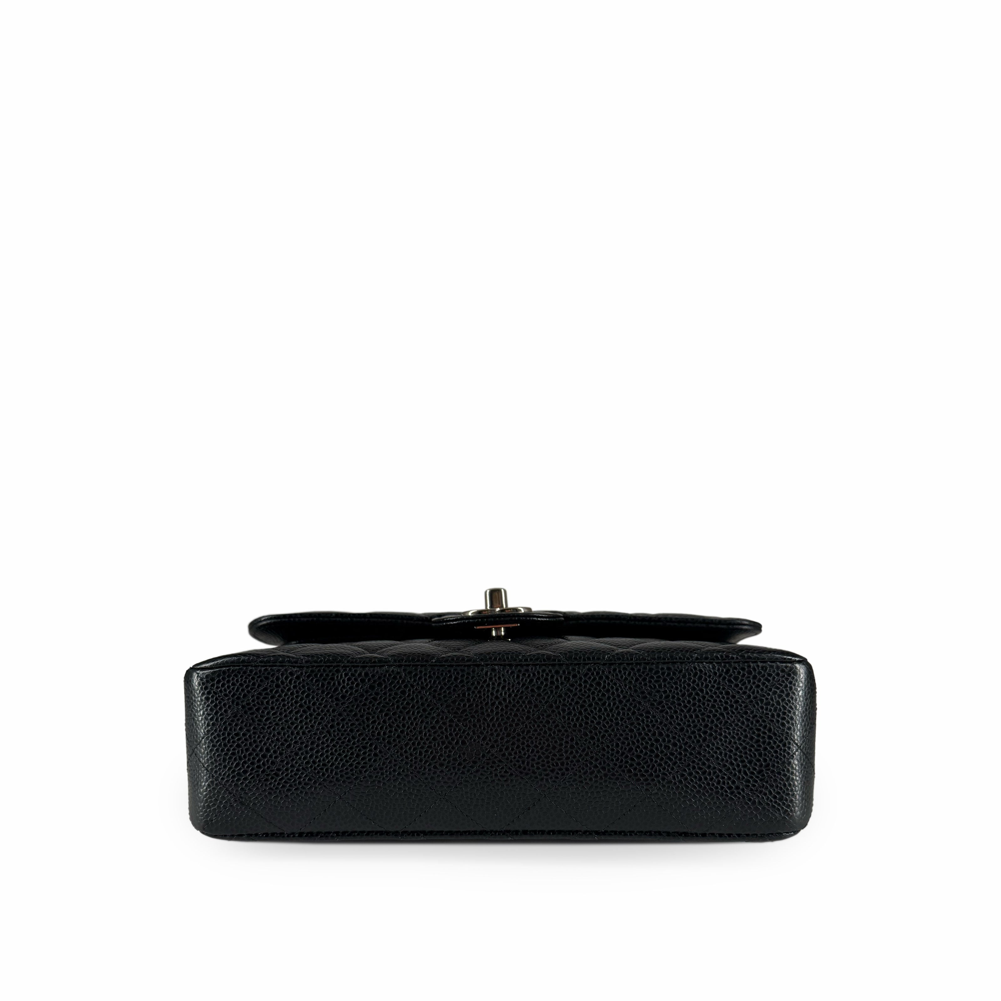 Chanel Timeless Small Black Caviar SHW